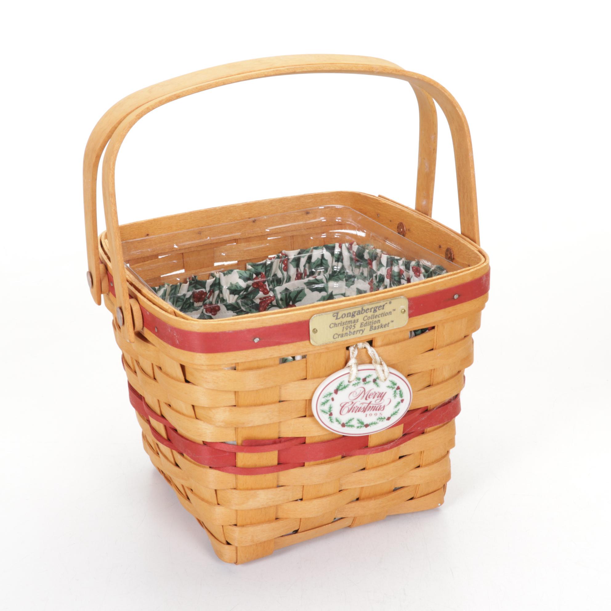 Longaberger Christmas Collection Woven Maple Baskets
