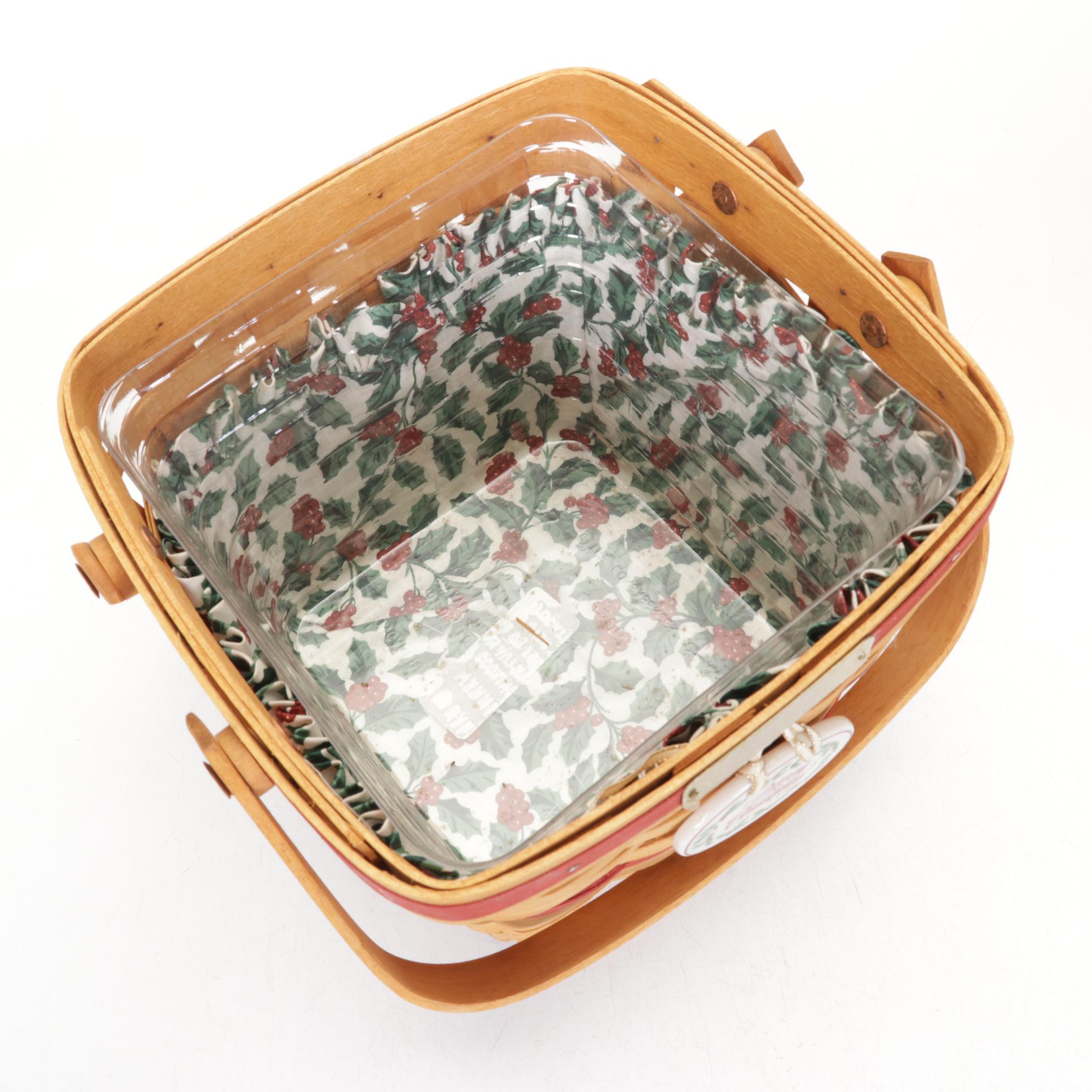 Longaberger Christmas Collection Woven Maple Baskets