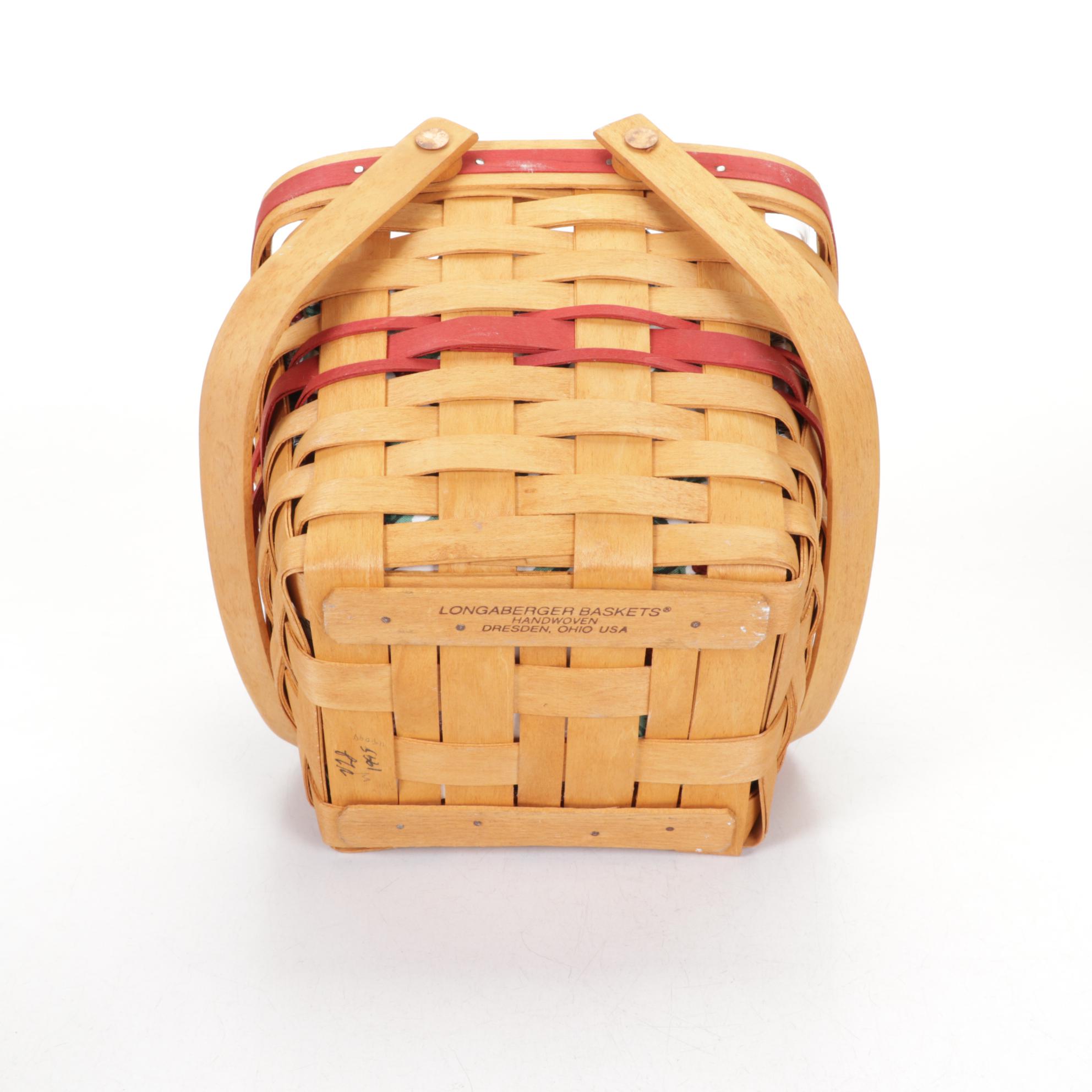 Longaberger Christmas Collection Woven Maple Baskets