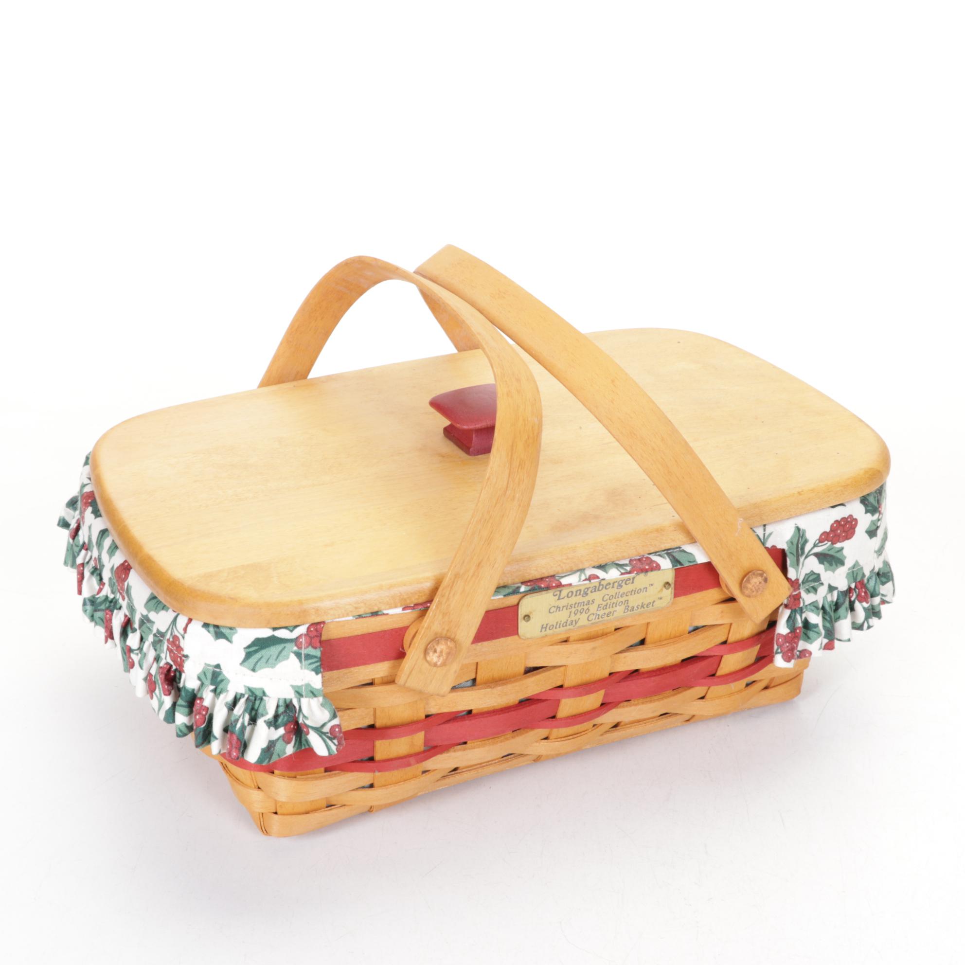 Longaberger Christmas Collection Woven Maple Baskets