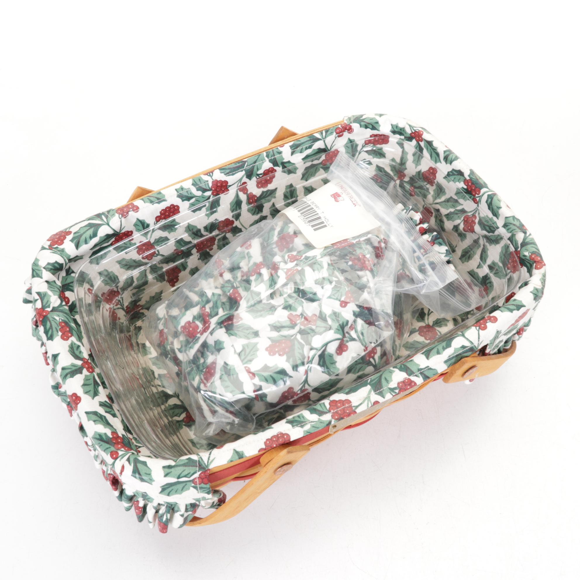 Longaberger Christmas Collection Woven Maple Baskets
