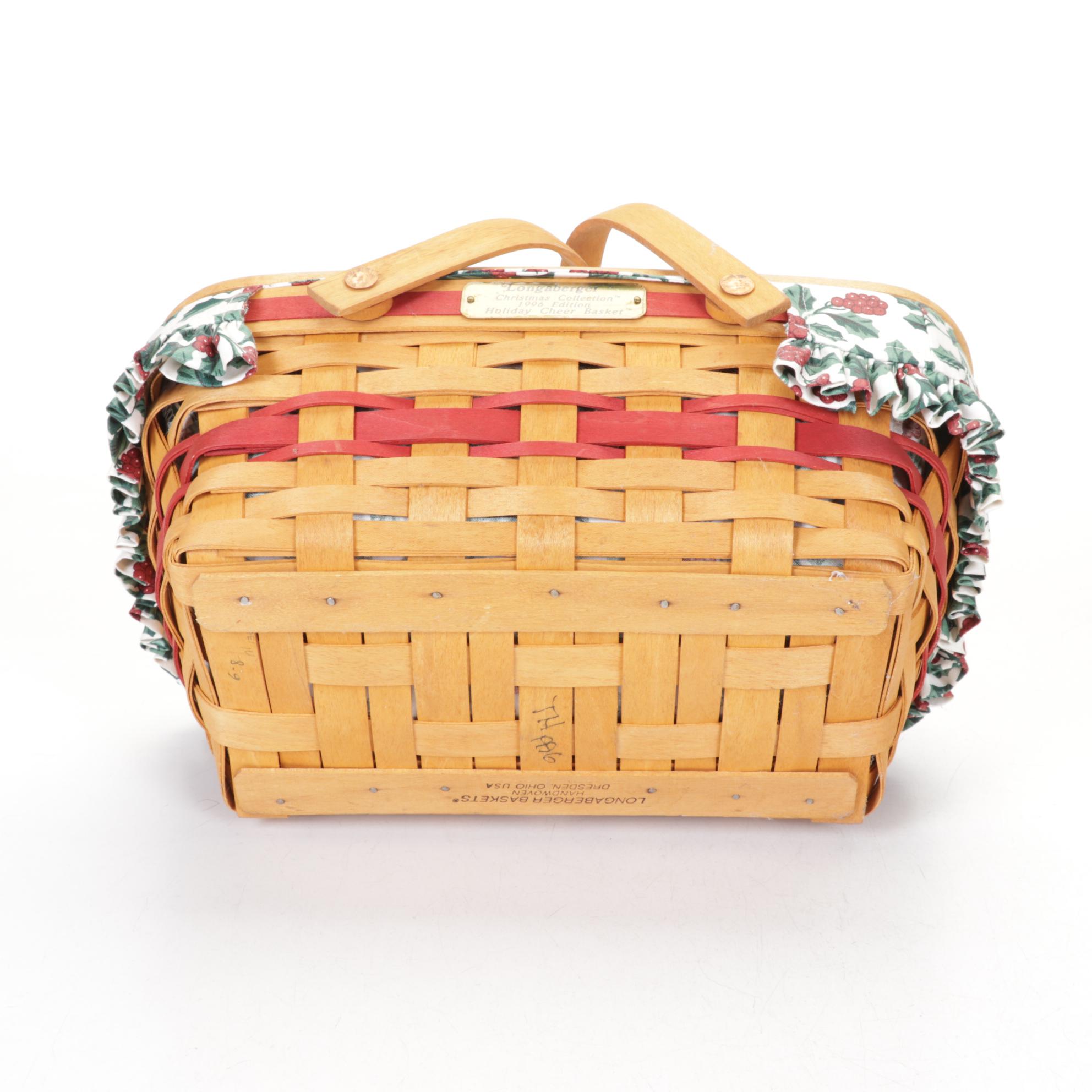 Longaberger Christmas Collection Woven Maple Baskets