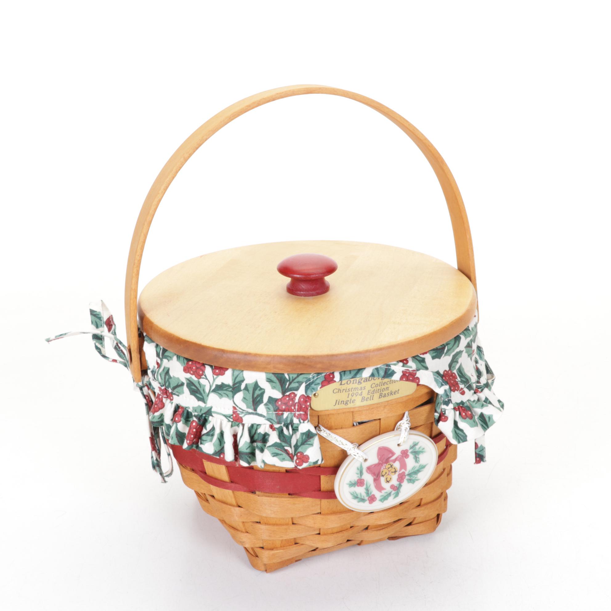 Longaberger Christmas Collection Woven Maple Baskets