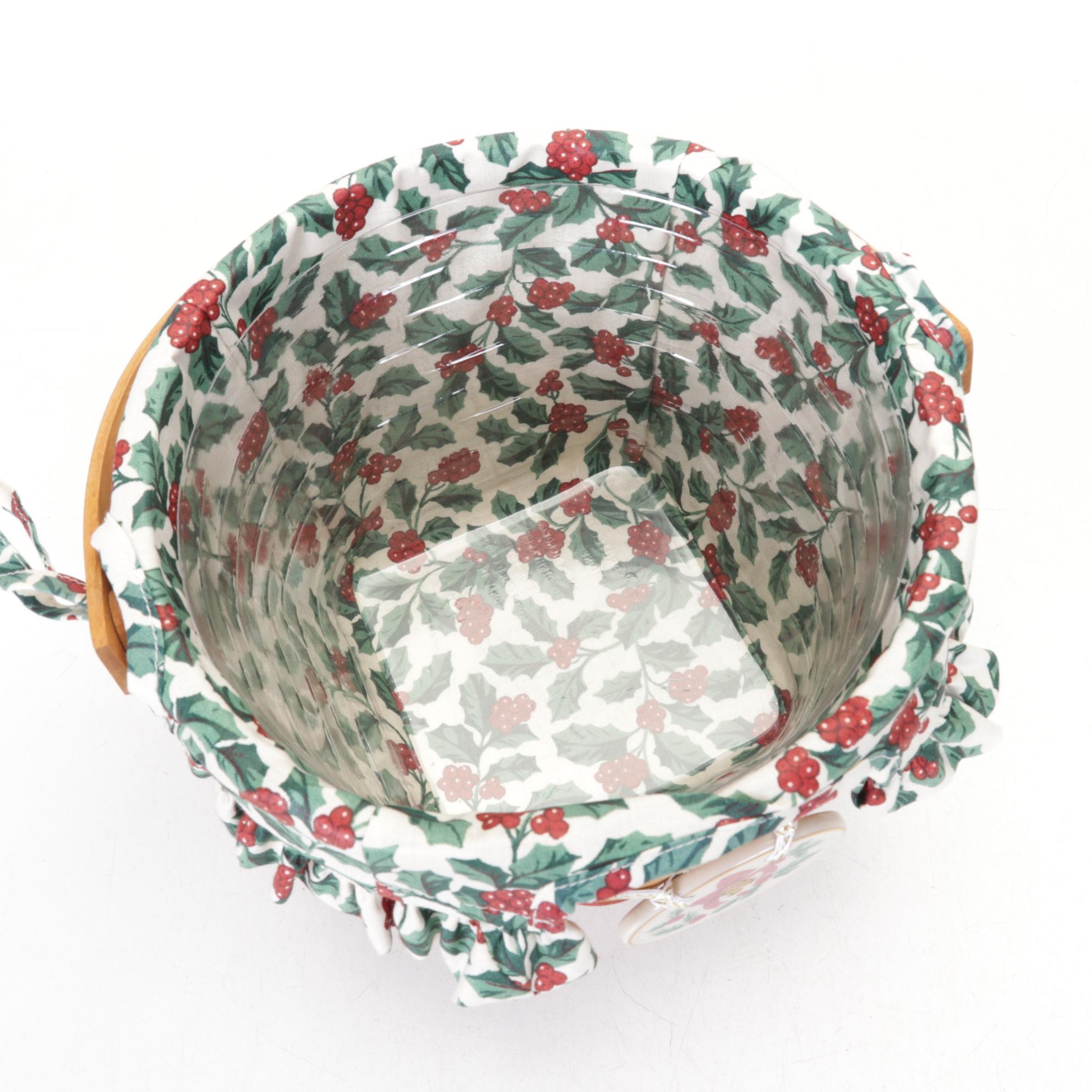 Longaberger Christmas Collection Woven Maple Baskets