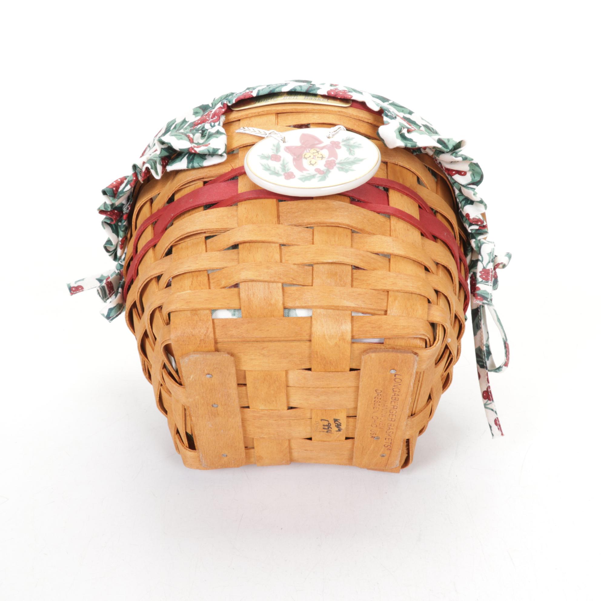 Longaberger Christmas Collection Woven Maple Baskets