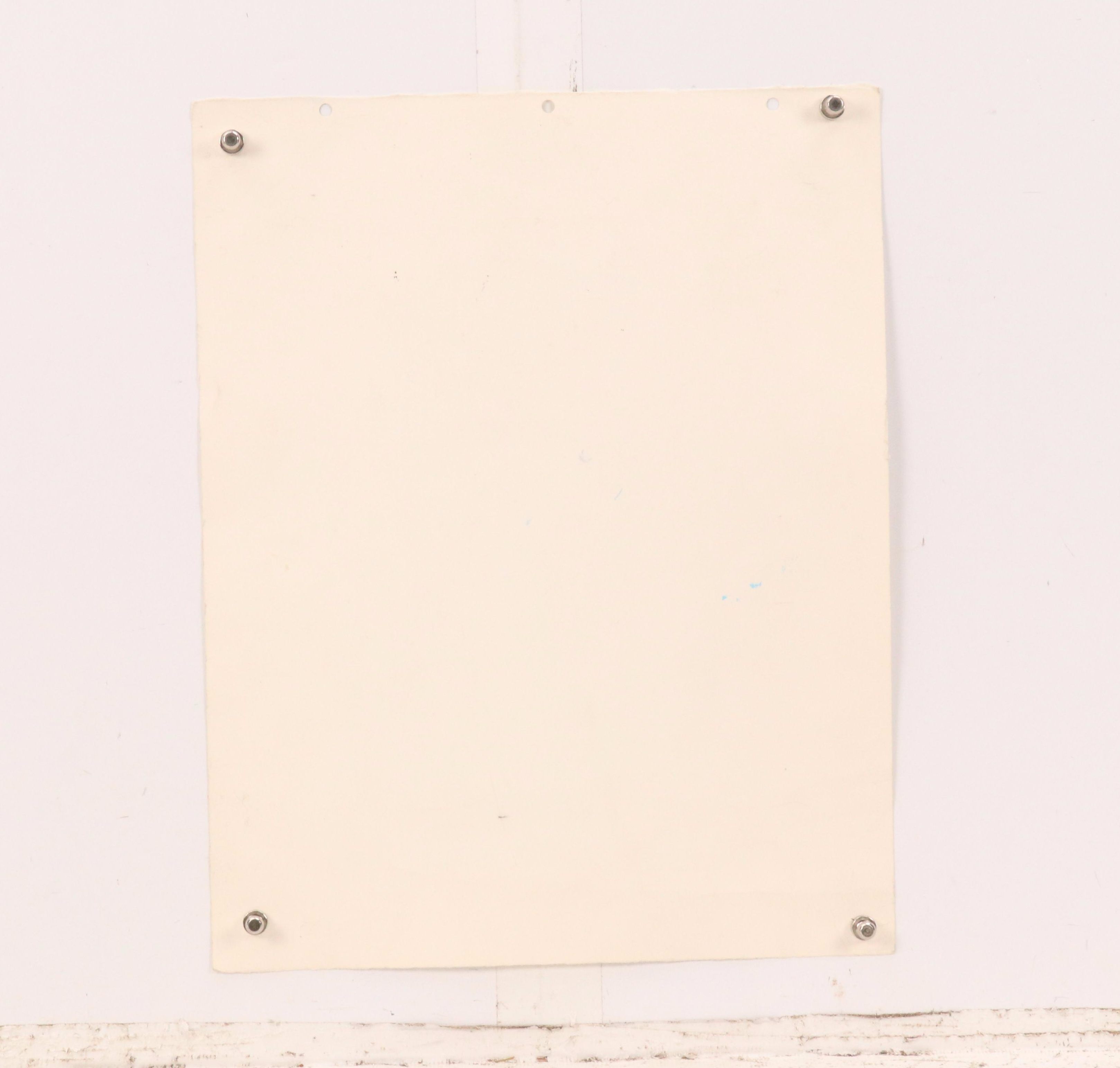 Monotone Blue Serigraph of Girl with Dog, Late 20th C.