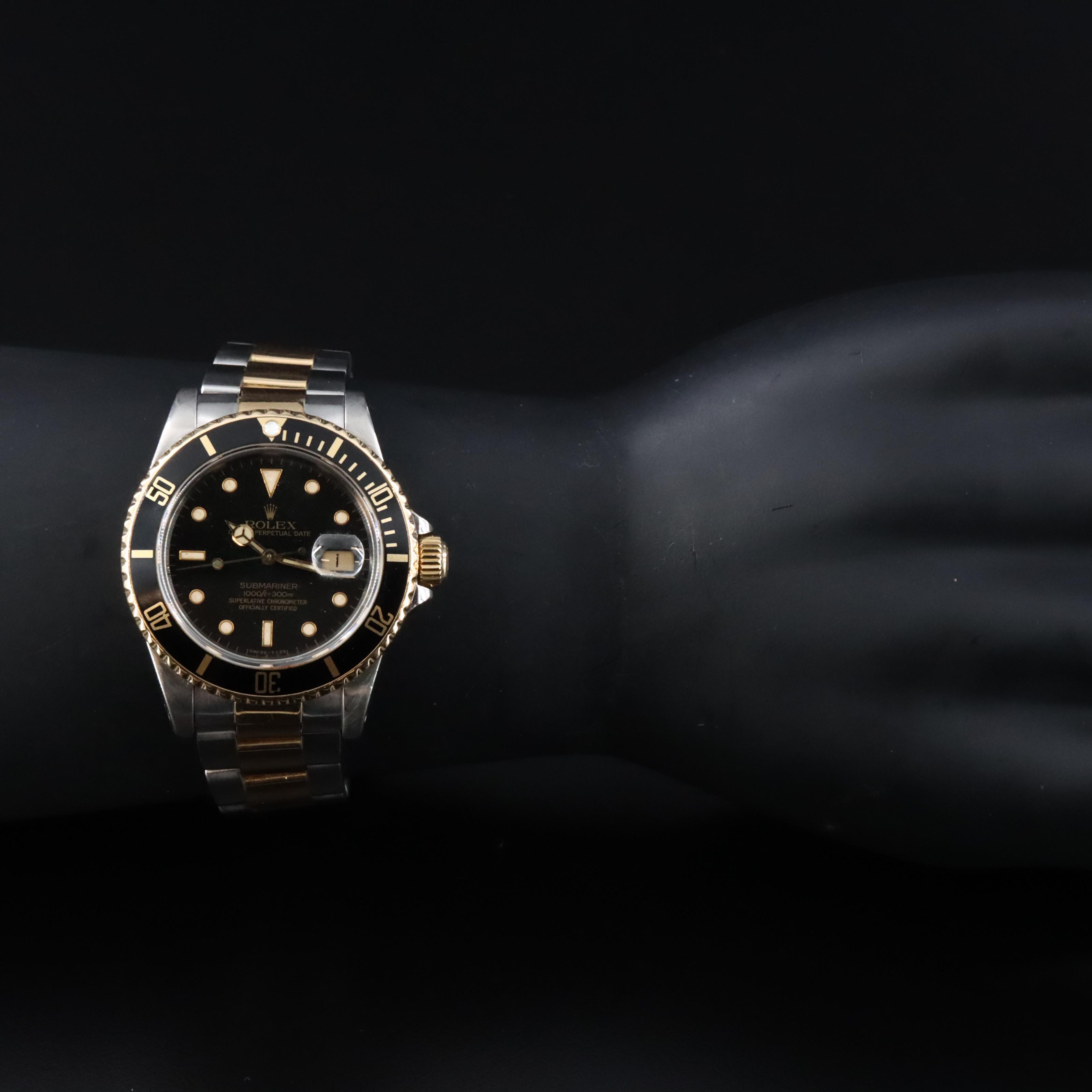 Rolex Submariner 16803 18K & Steel Vintage Watch c.1984