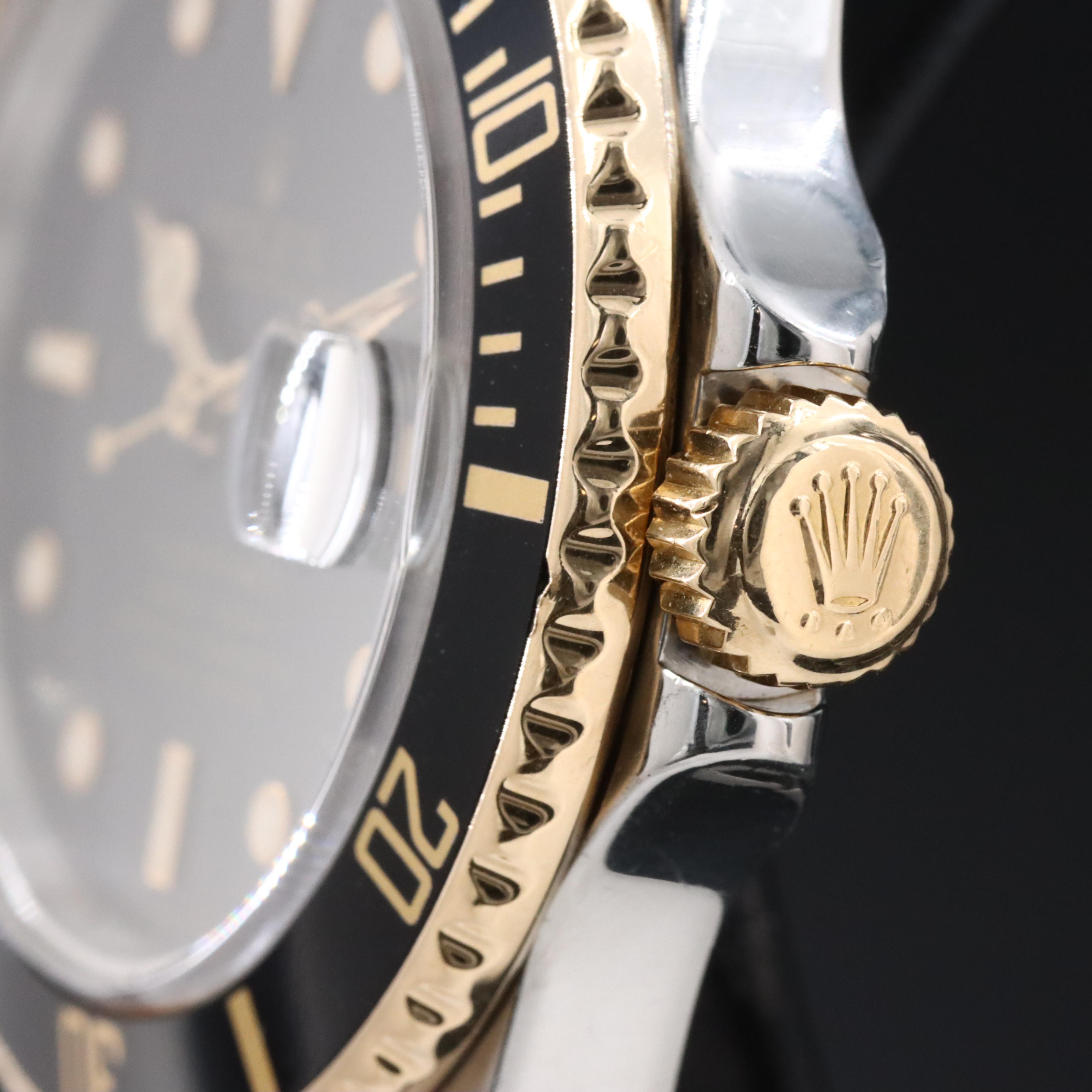 Rolex Submariner 16803 18K & Steel Vintage Watch c.1984