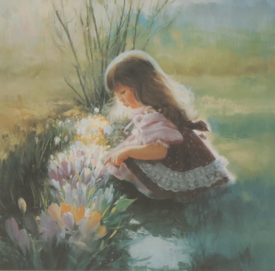 Donald Zolan "Colors of Spring" Offset Lithograph, 1990