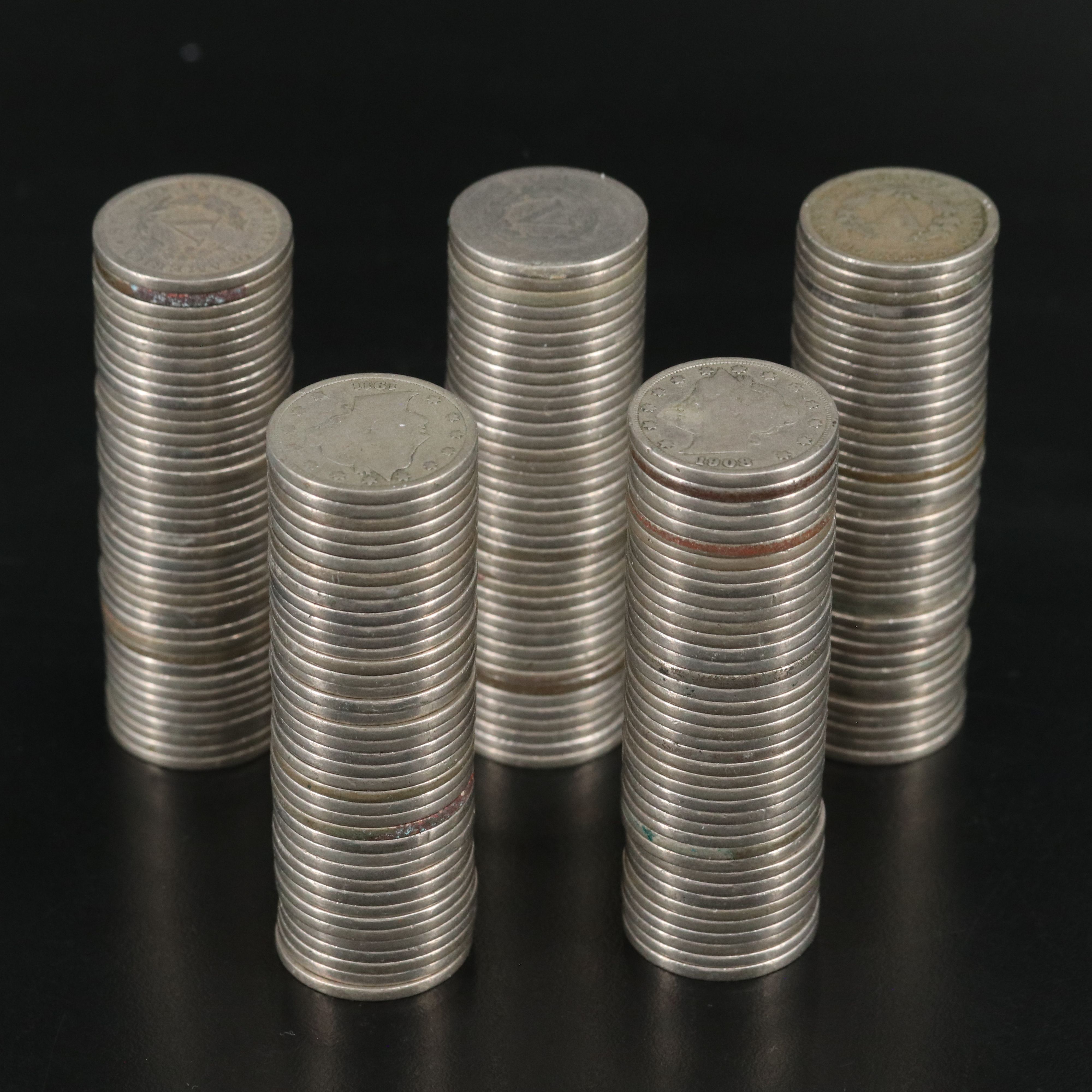 Group of 200 Liberty Nickels
