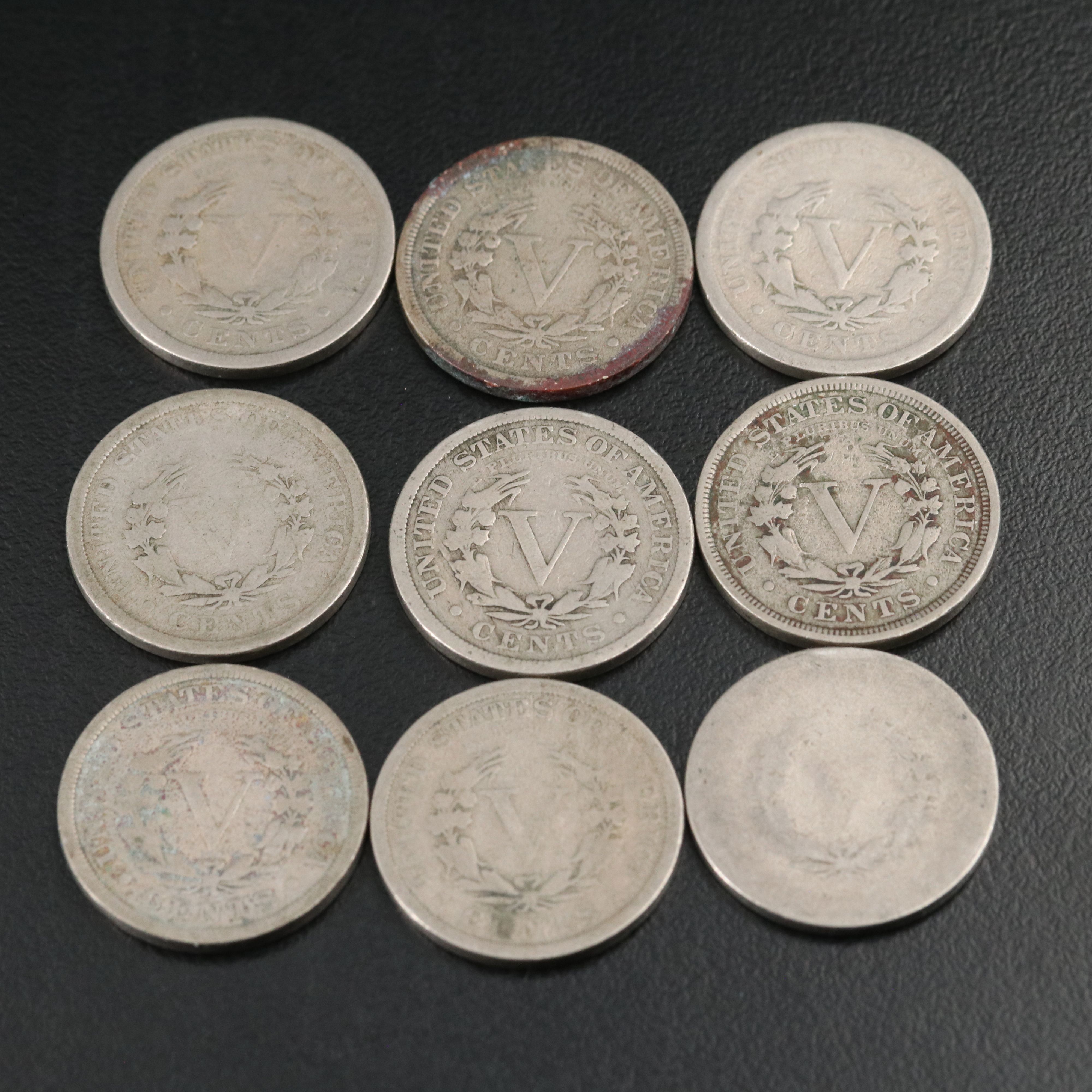 Group of 200 Liberty Nickels