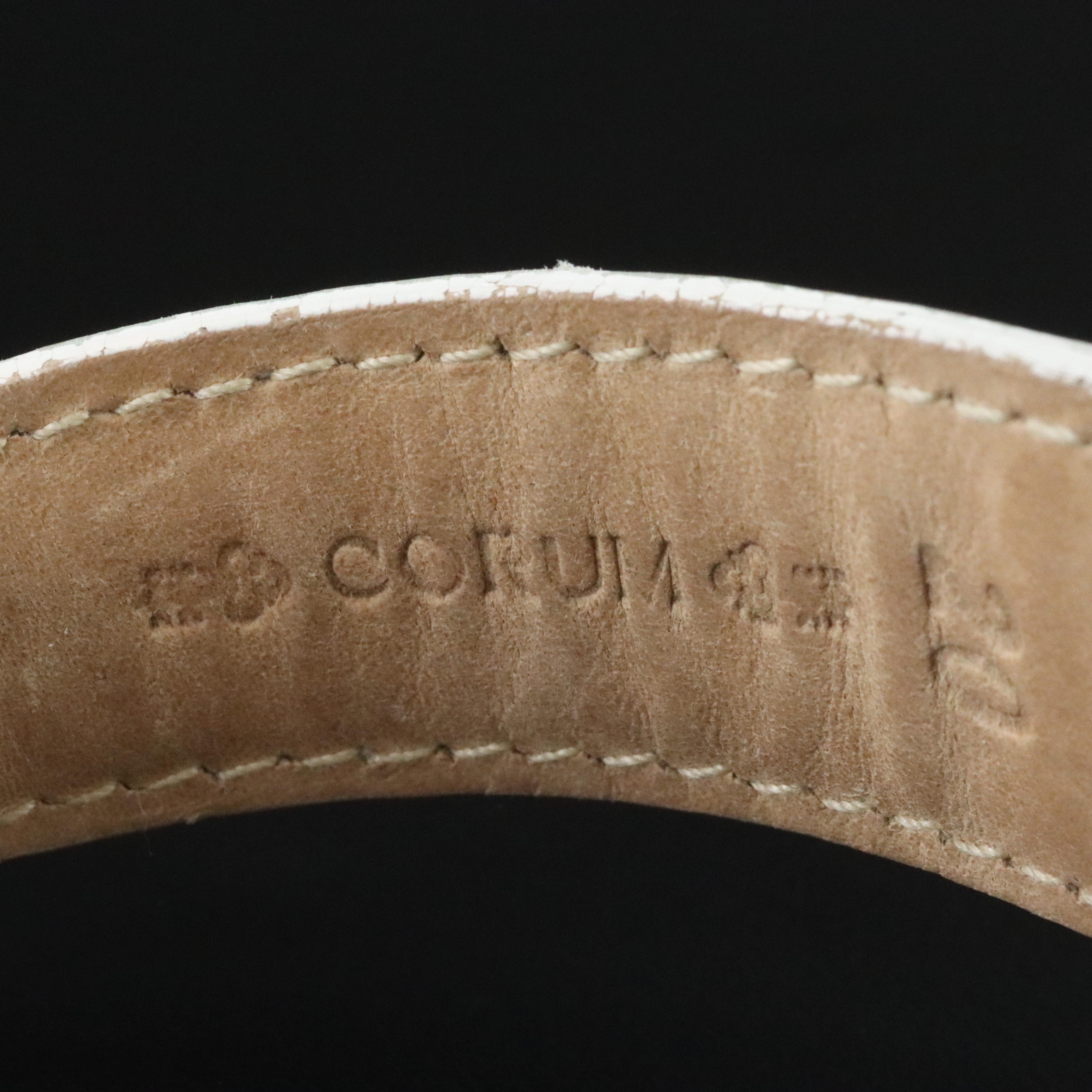 18K Corum Mother-of-Pearl Factory 2.50 CTW Diamond and Sapphire Dial Watch