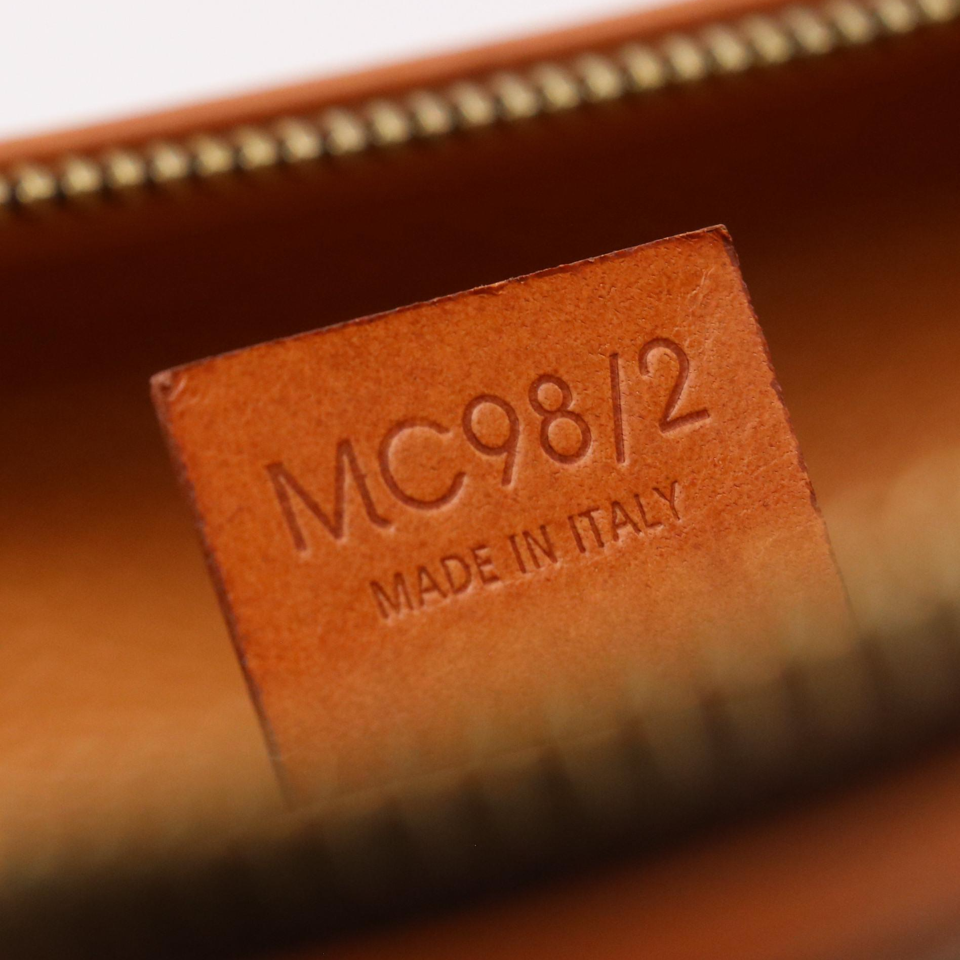 Celine Travel Duffle Bag in Brown Macadam Canvas and Leather Trim