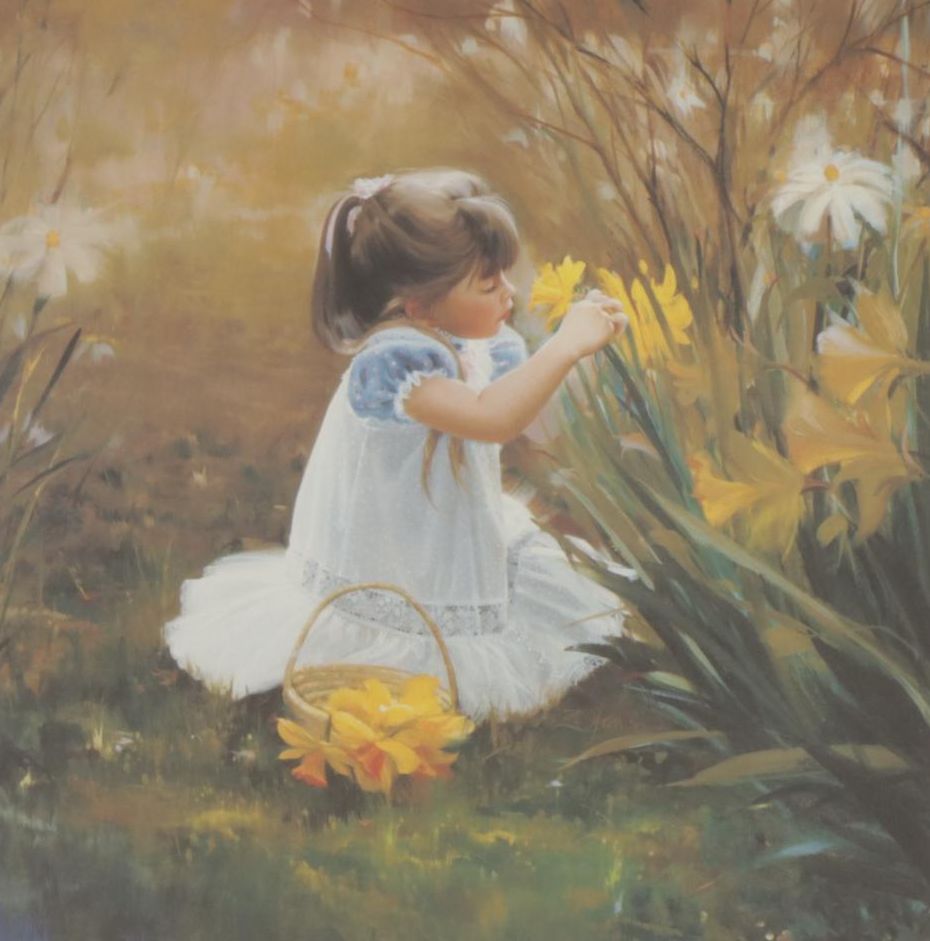 Donald Zolan "Flowers for Mother" Offset Lithograph, 1991