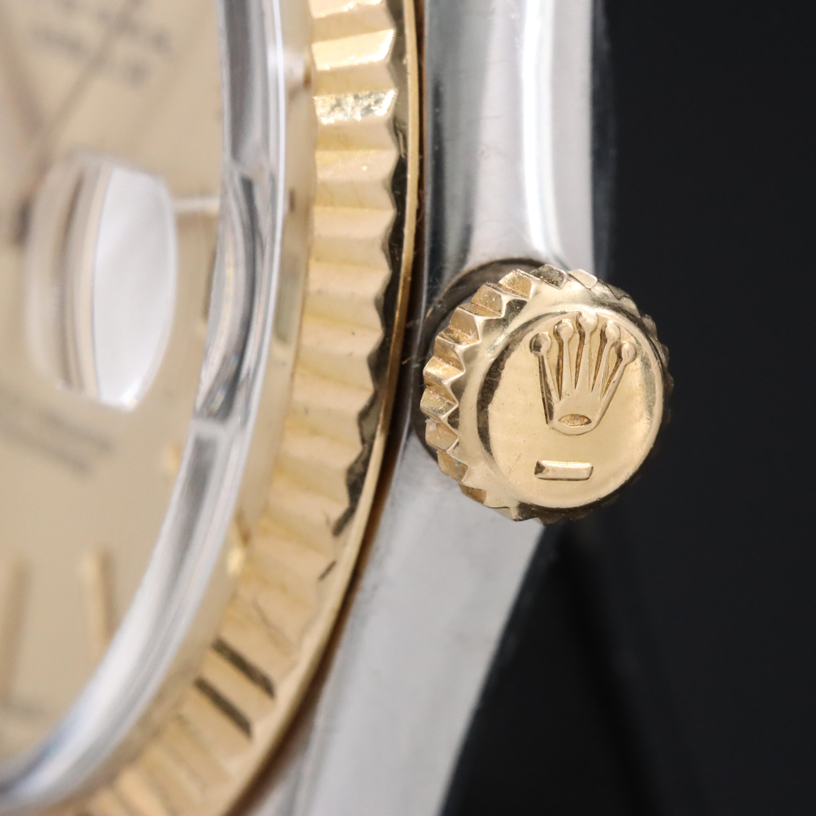 Rolex Datejust 16013 36mm 18K & Steel Watch c.1987