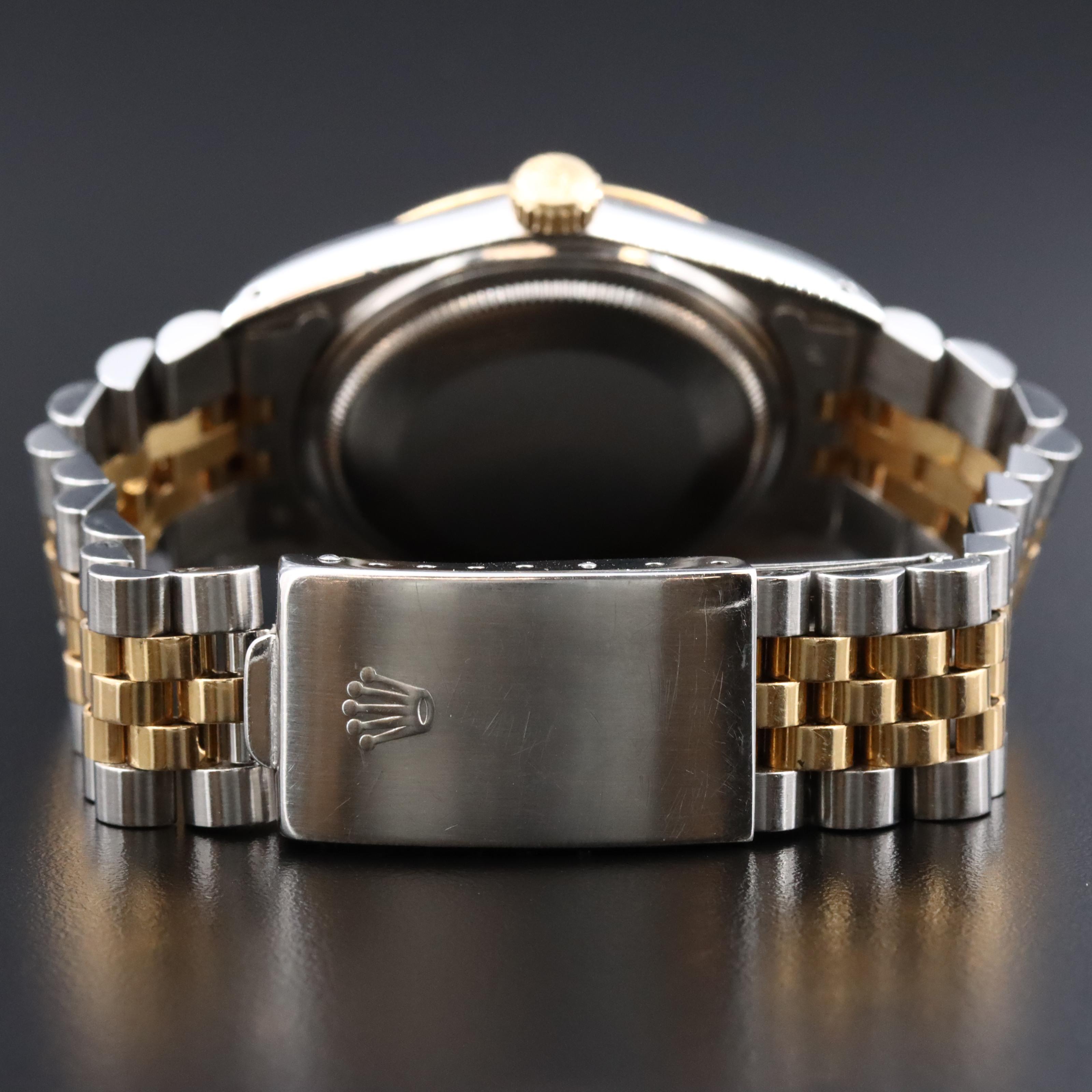 Rolex Datejust 16013 36mm 18K & Steel Watch c.1987