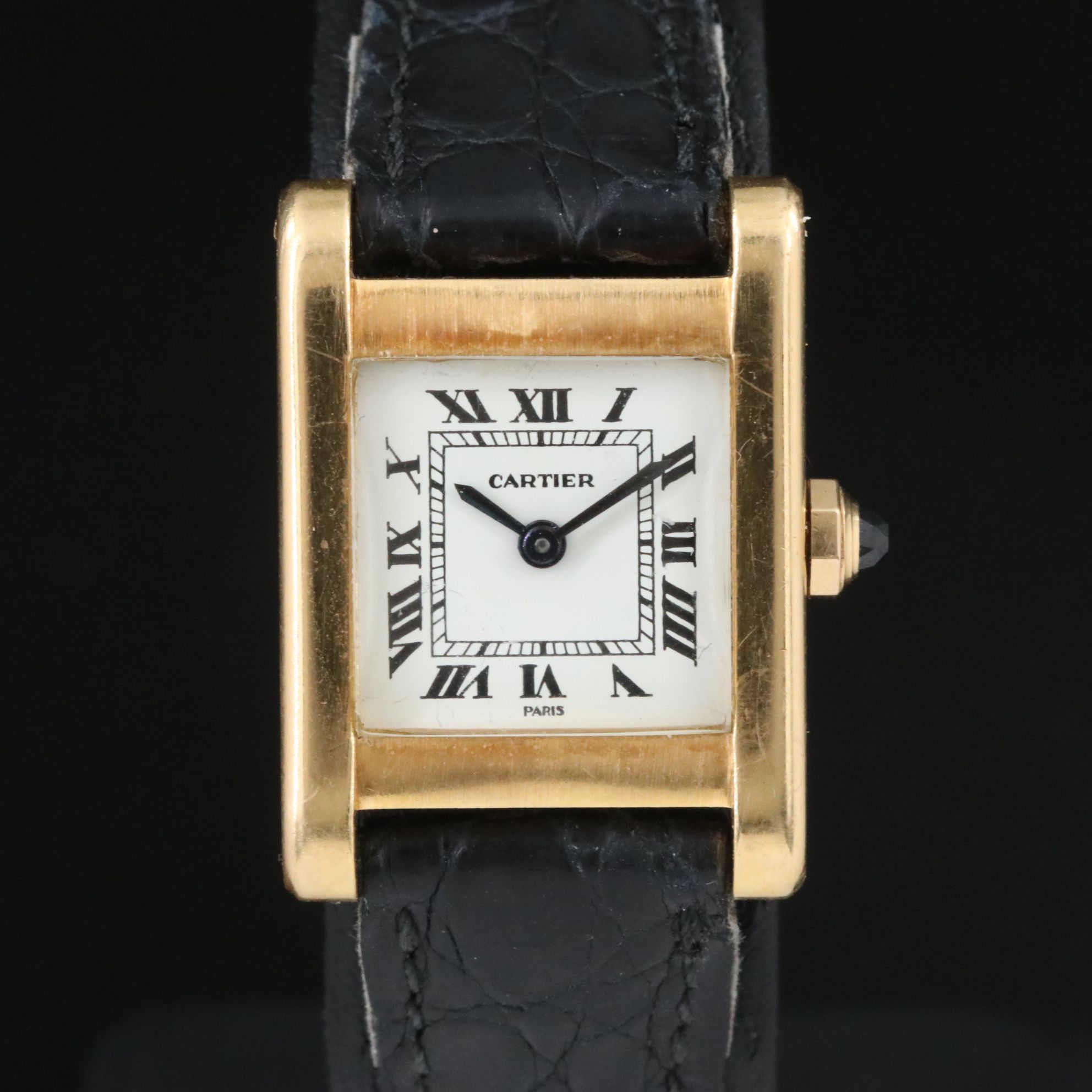Cartier Tank Normale 18Kt  20mm Stem Wind Watch