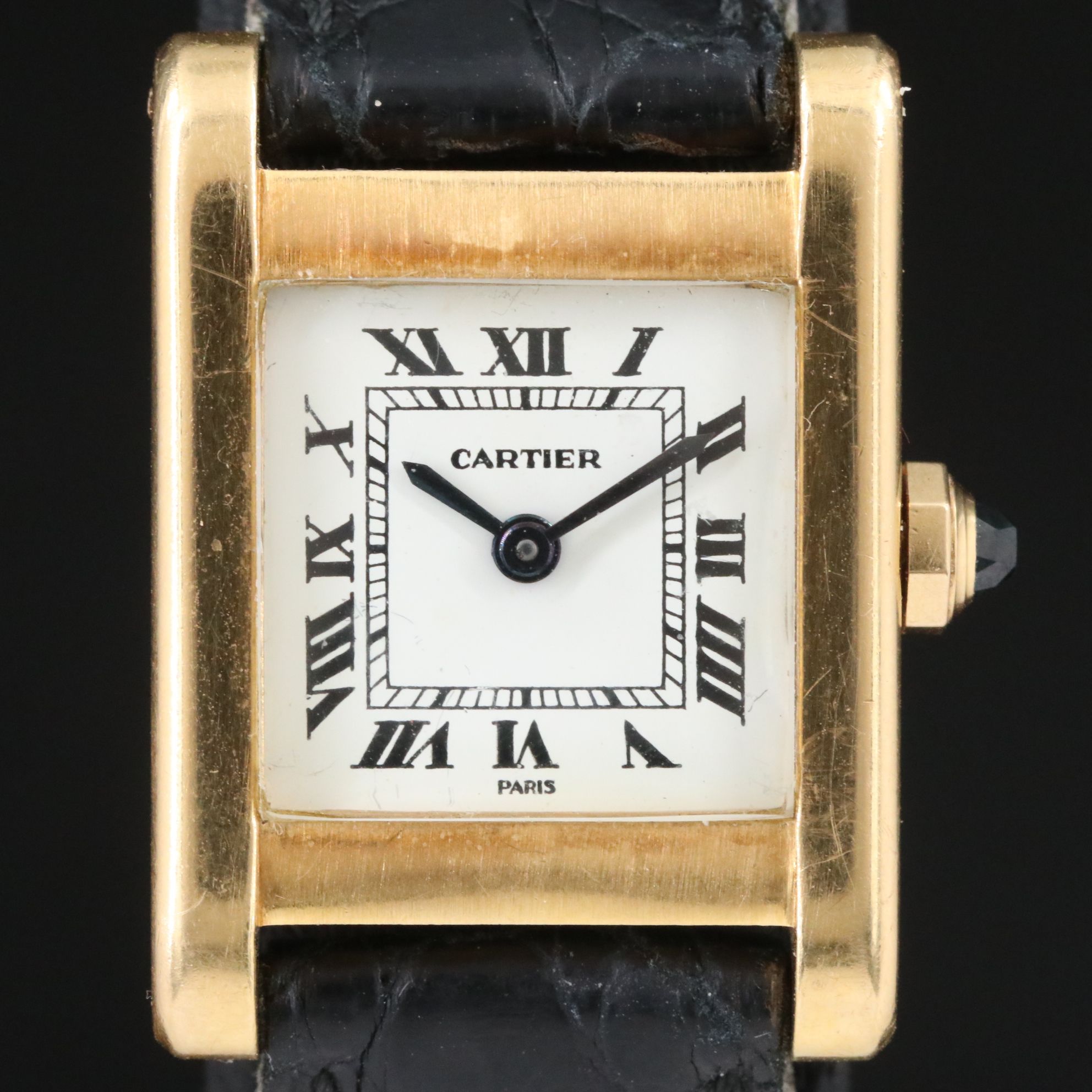 Cartier Tank Normale 18Kt  20mm Stem Wind Watch