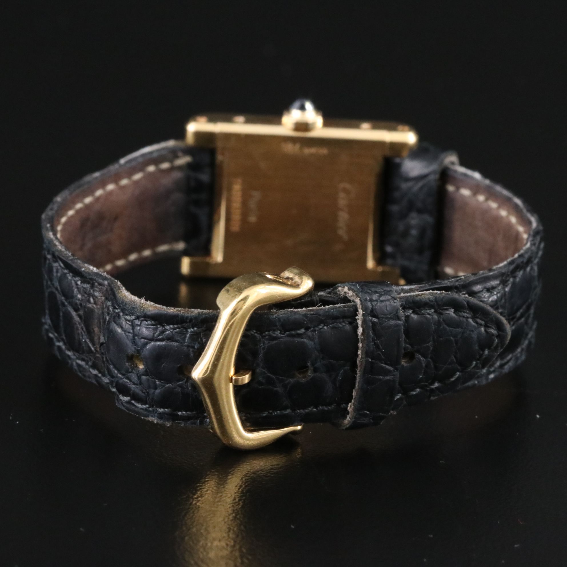 Cartier Tank Normale 18Kt  20mm Stem Wind Watch