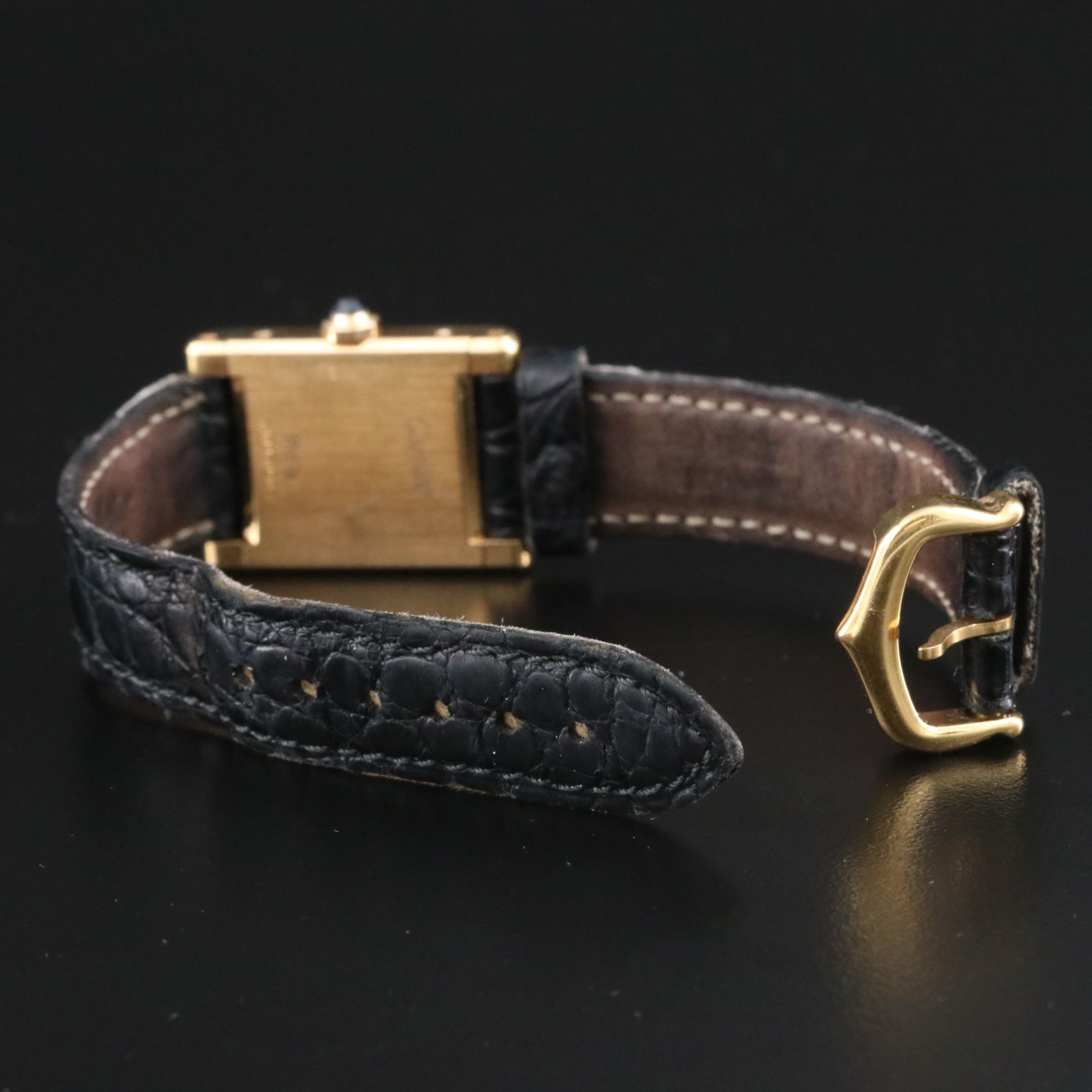 Cartier Tank Normale 18Kt  20mm Stem Wind Watch