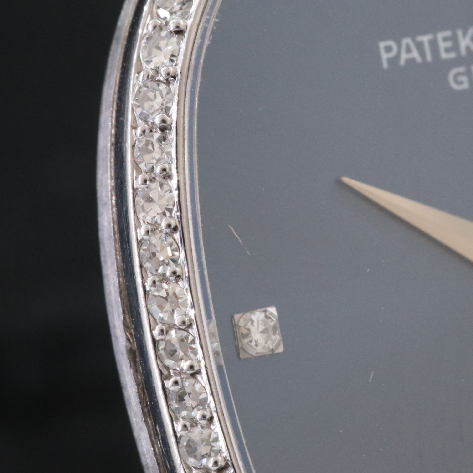 Patek Philippe Golden Ellipse Sigma Diamond Dial and Bezel Watch