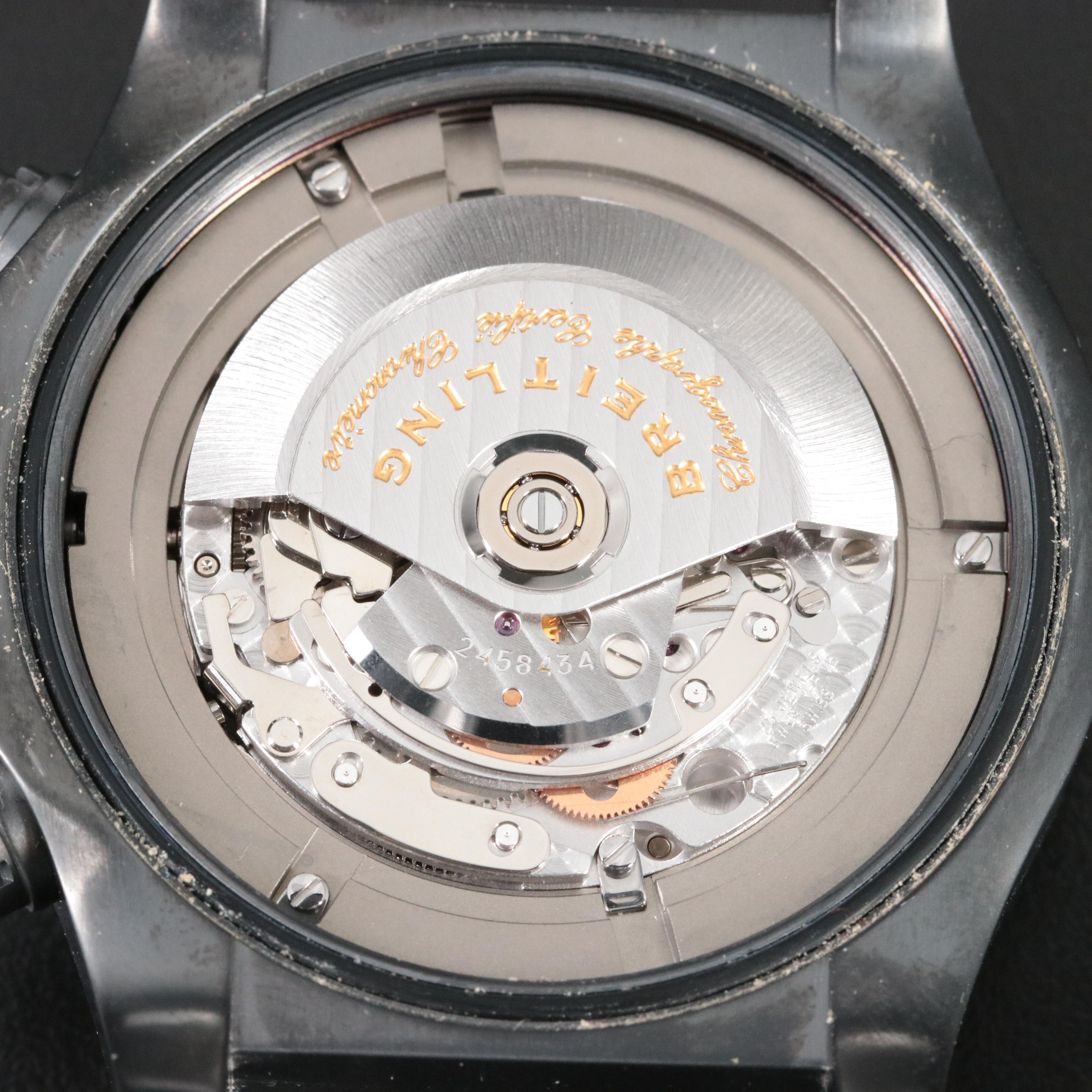 Breitling Super Avenger Black Steel Chronograph Limited Edition Watch