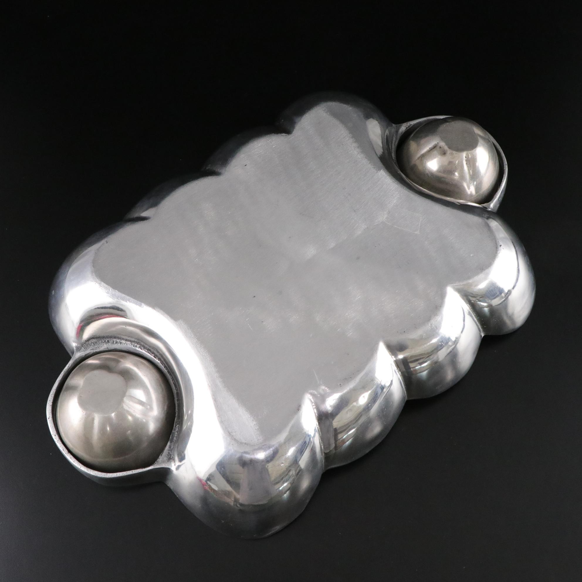 Euro Ceramica Tureen and Underplate with Aluminum Chip and Dip and Glass Platter