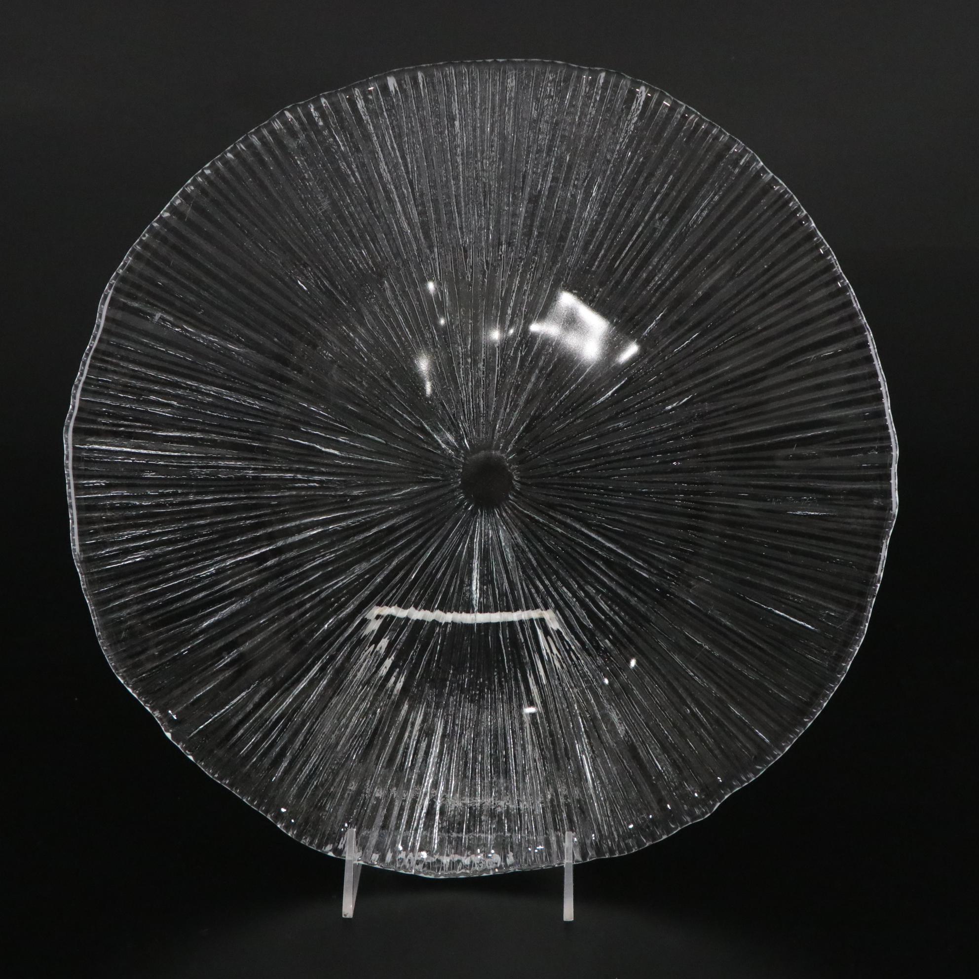 Euro Ceramica Tureen and Underplate with Aluminum Chip and Dip and Glass Platter