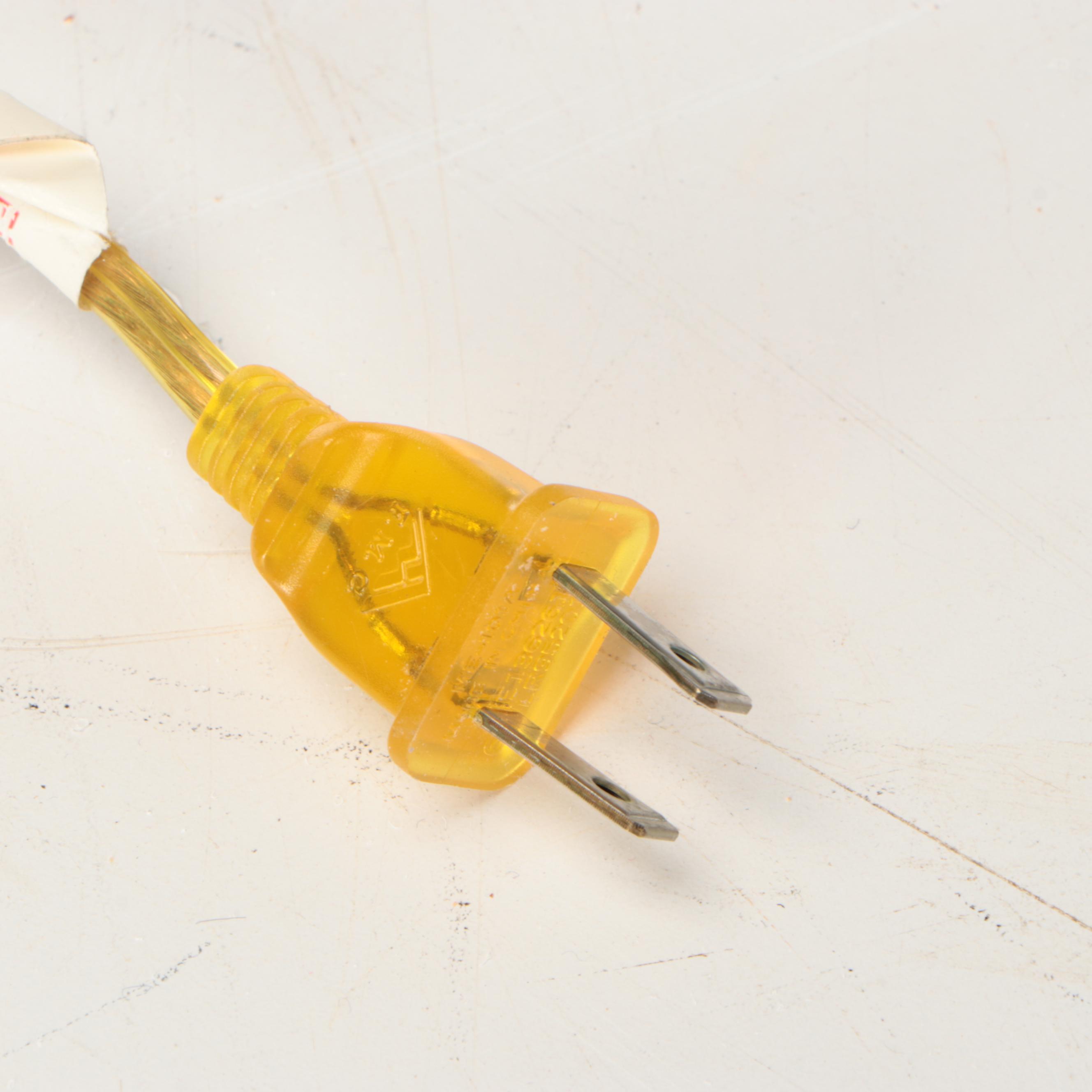 Bronze Children Swinging Figural Table Lamp with Cooper Stipple-Painted Shade