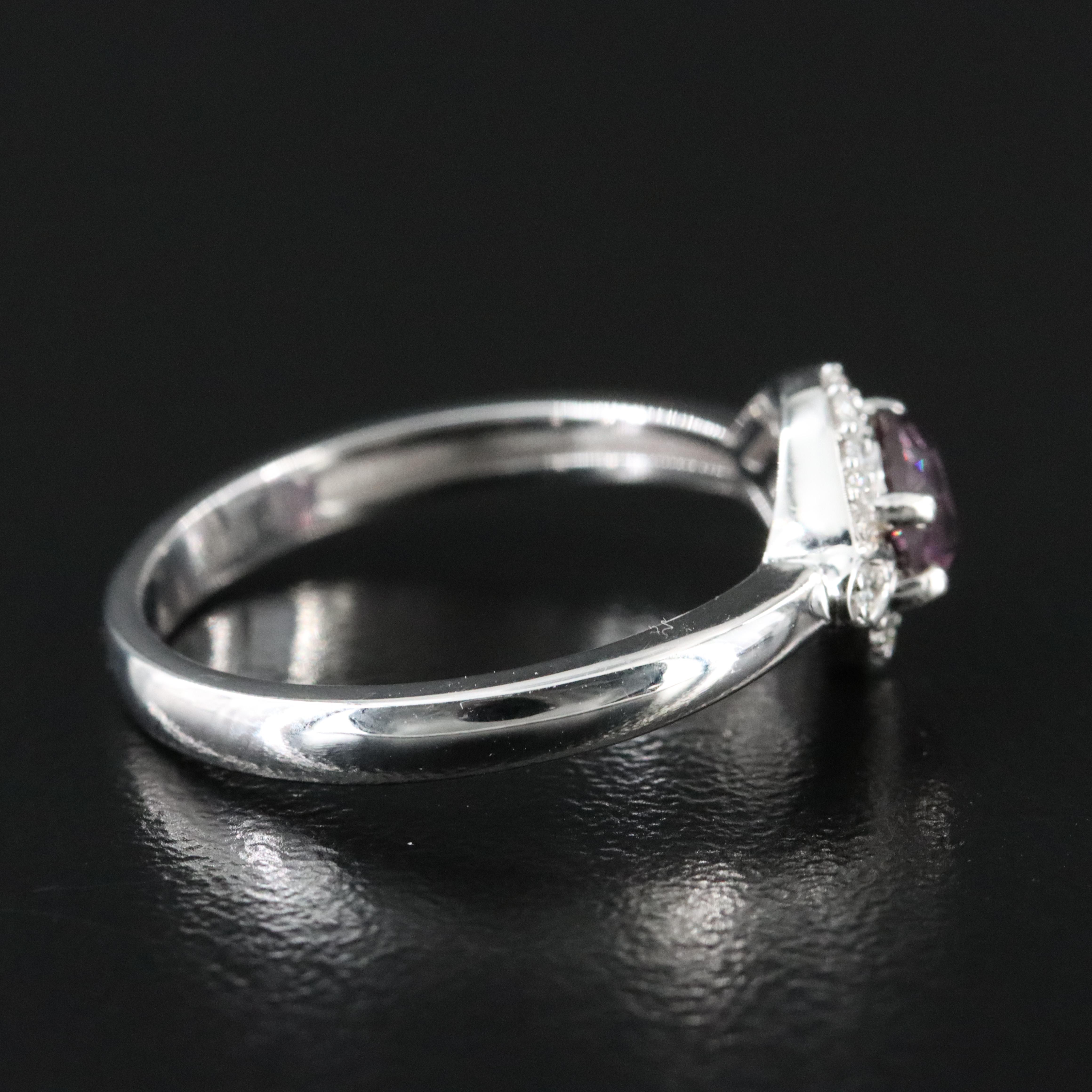 14K Spinel and Diamond Ring