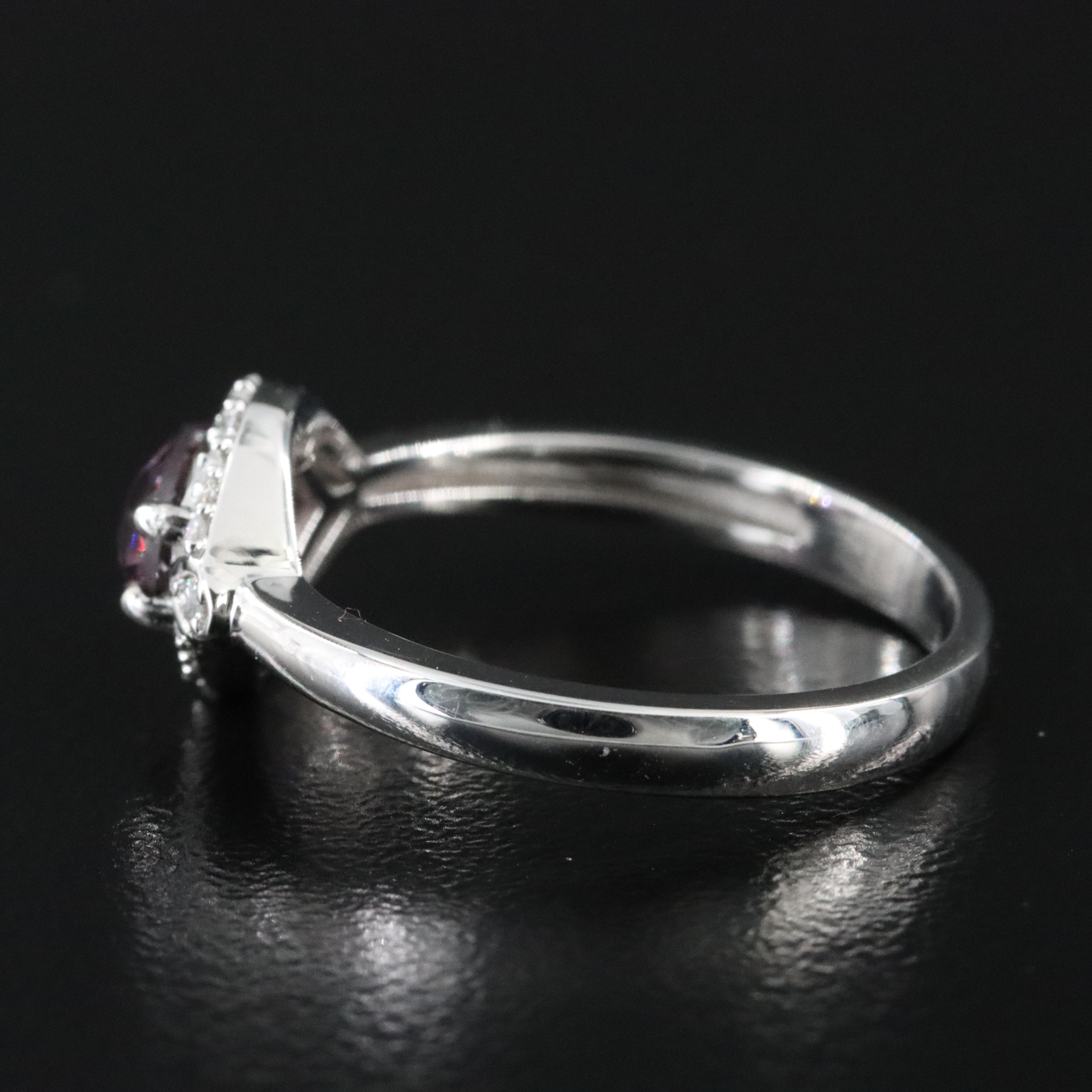 14K Spinel and Diamond Ring