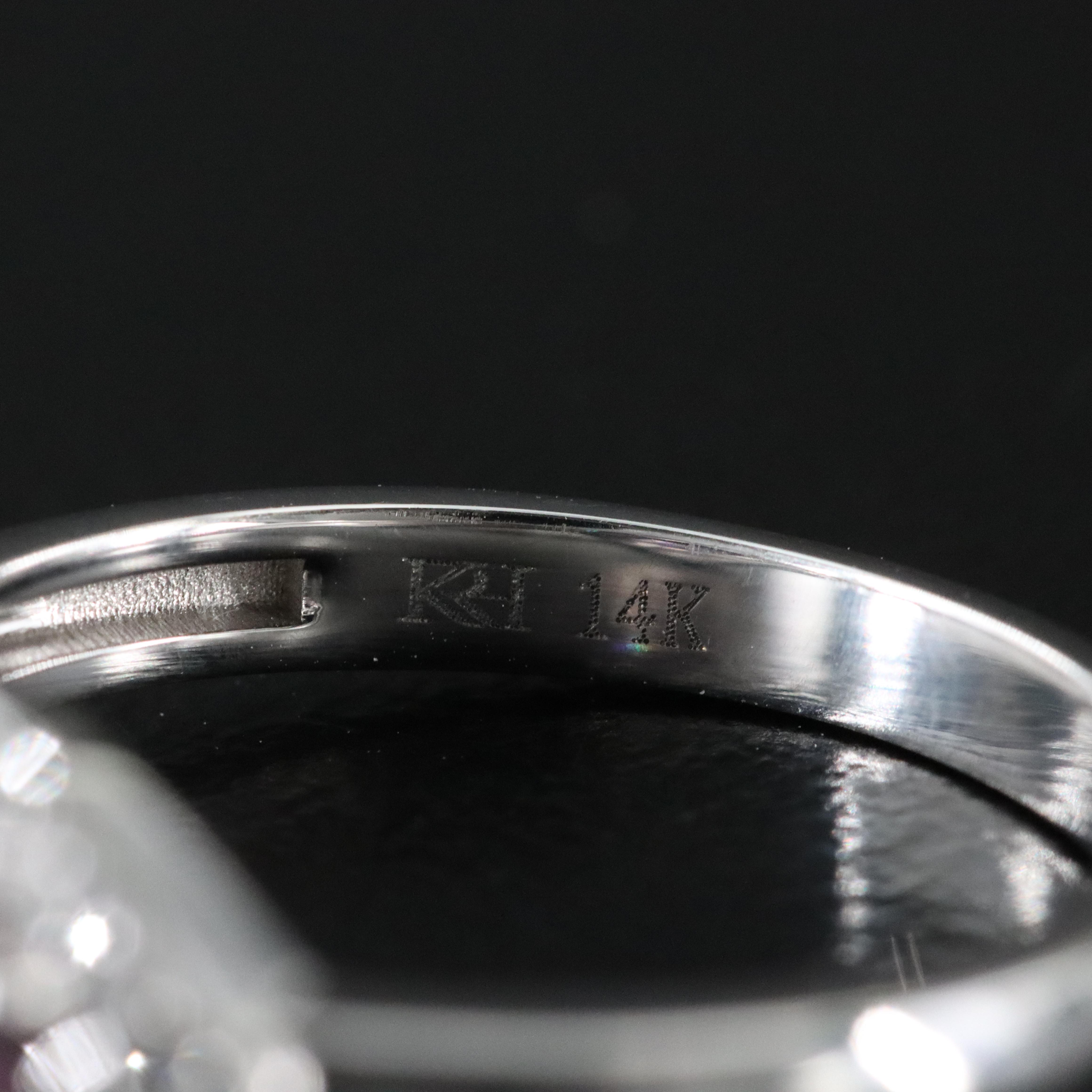 14K Spinel and Diamond Ring