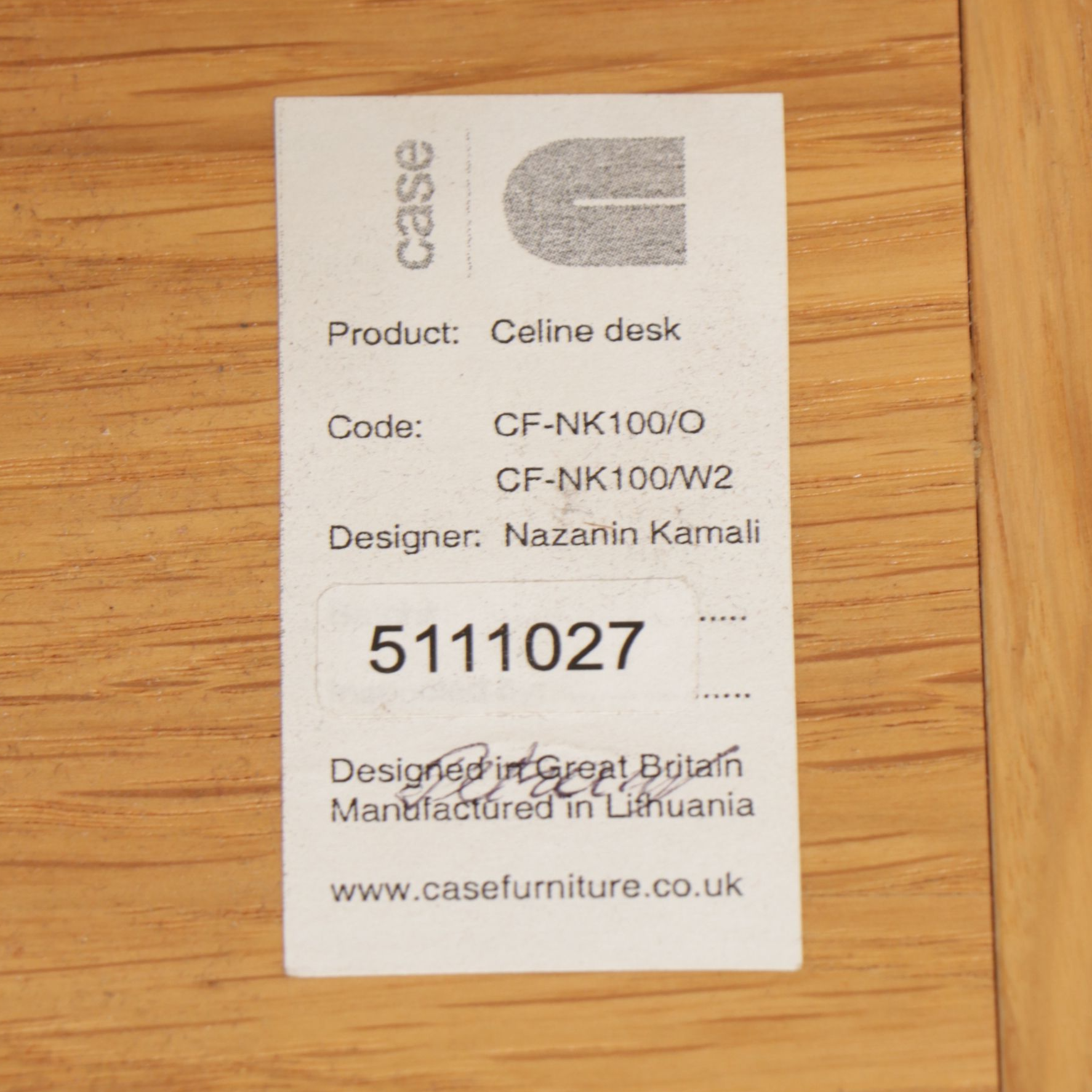 Case Mid Century Modern Style "Celine" Desk