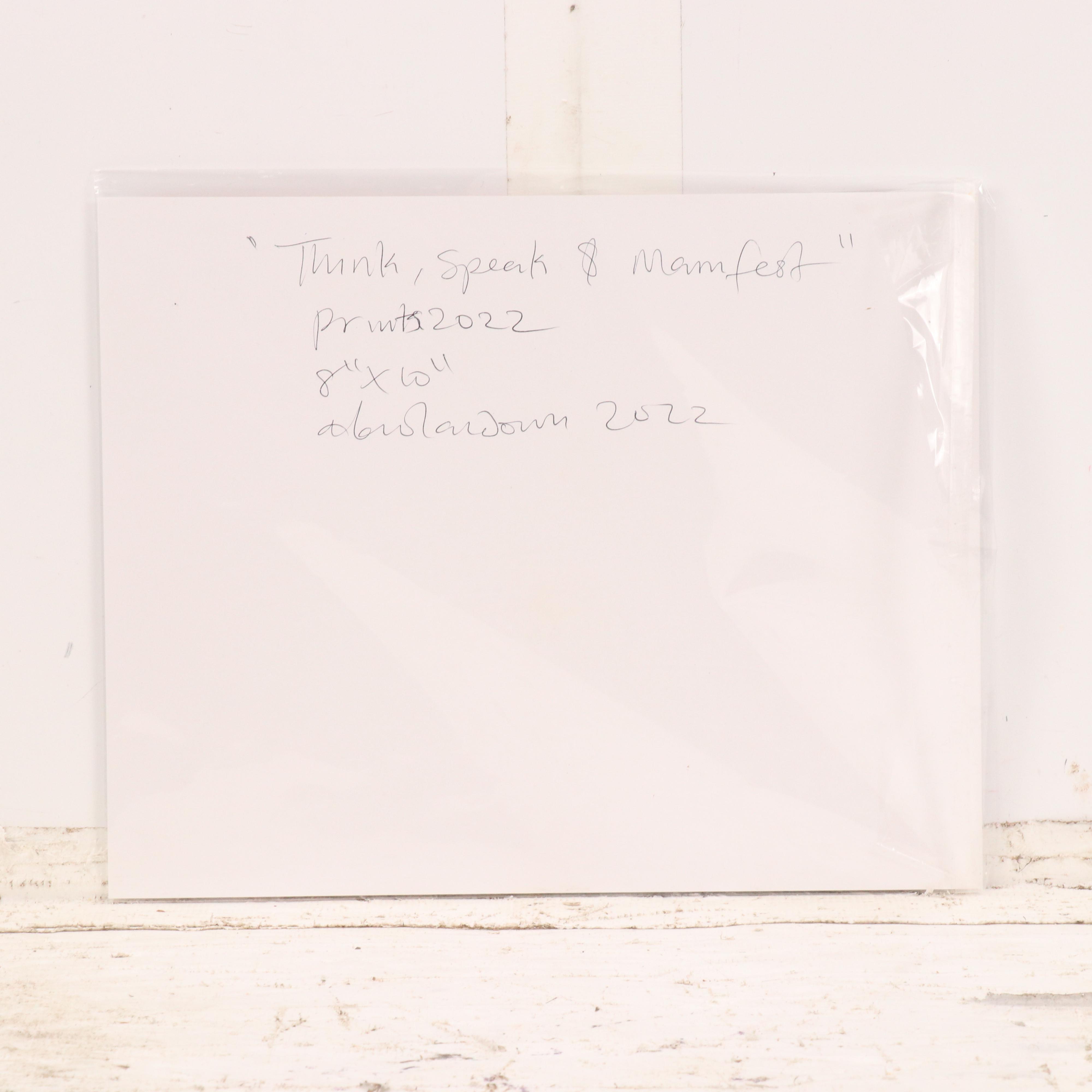 Abiola Idowu West African Style Giclée "Think, Speak & Manifest," 2022