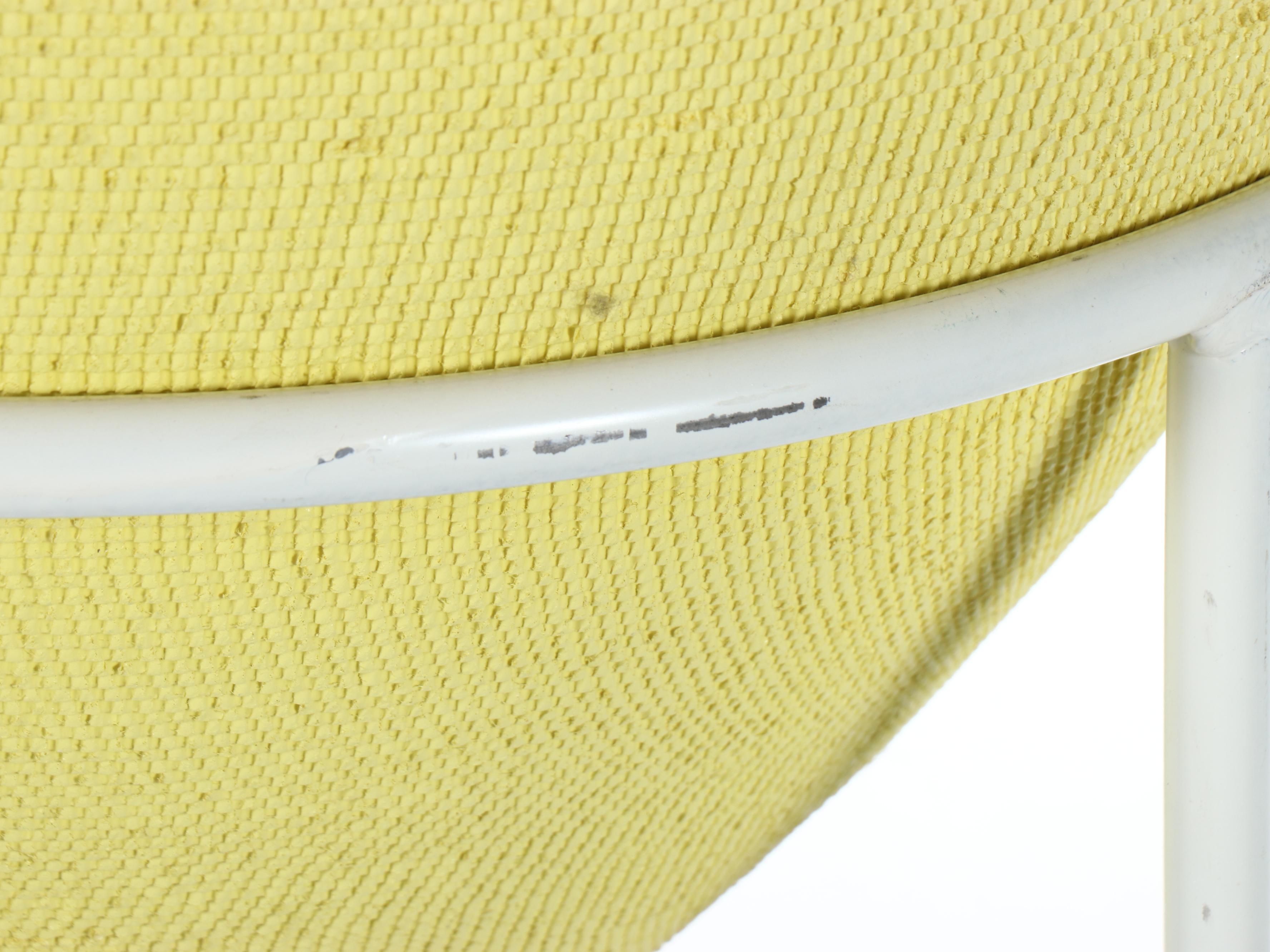 Postmodern Style Textured Vase on Metal Stand, Mid to Late 20th Century