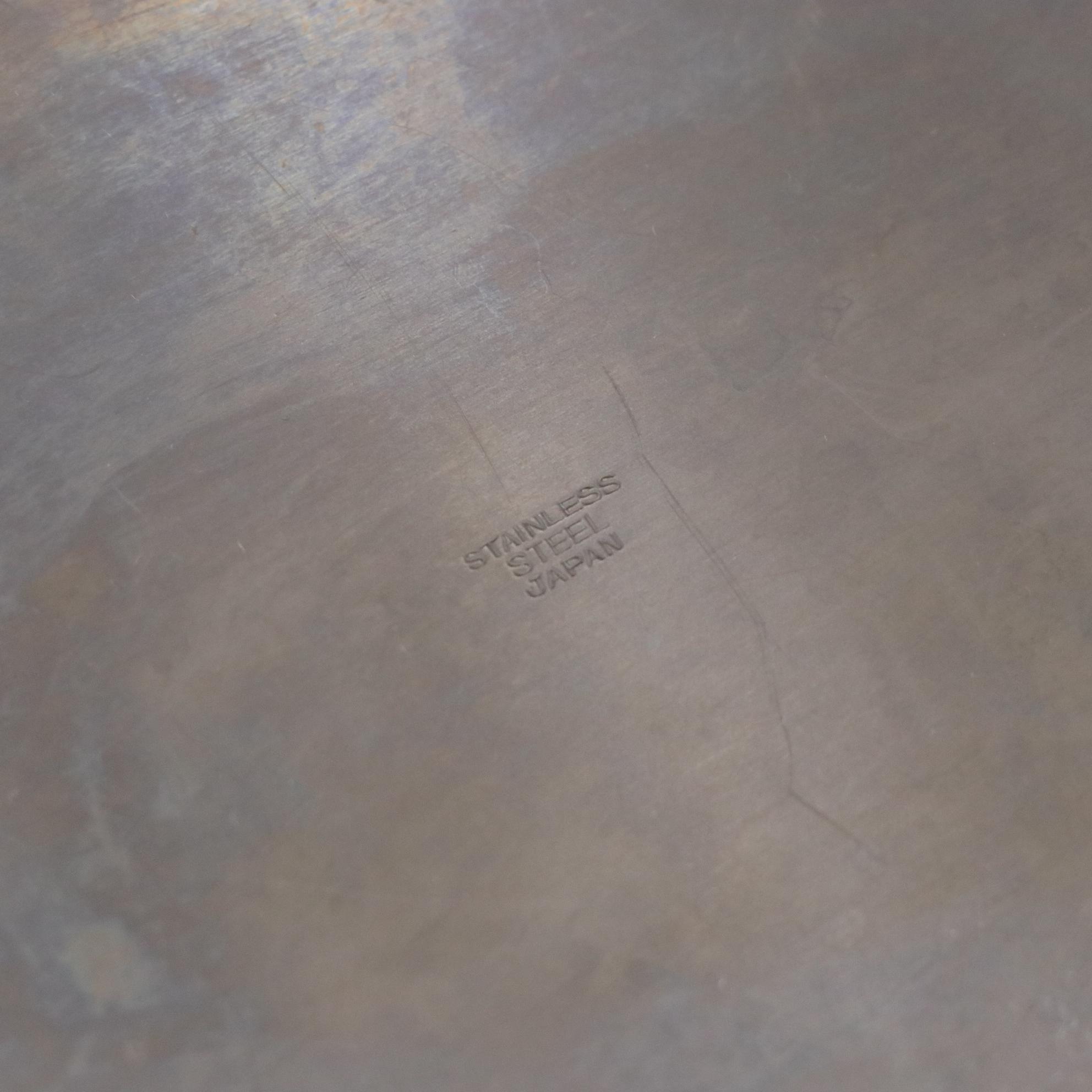 Mid Century Modern Steel Creamer and Sugar Set with Other Serveware