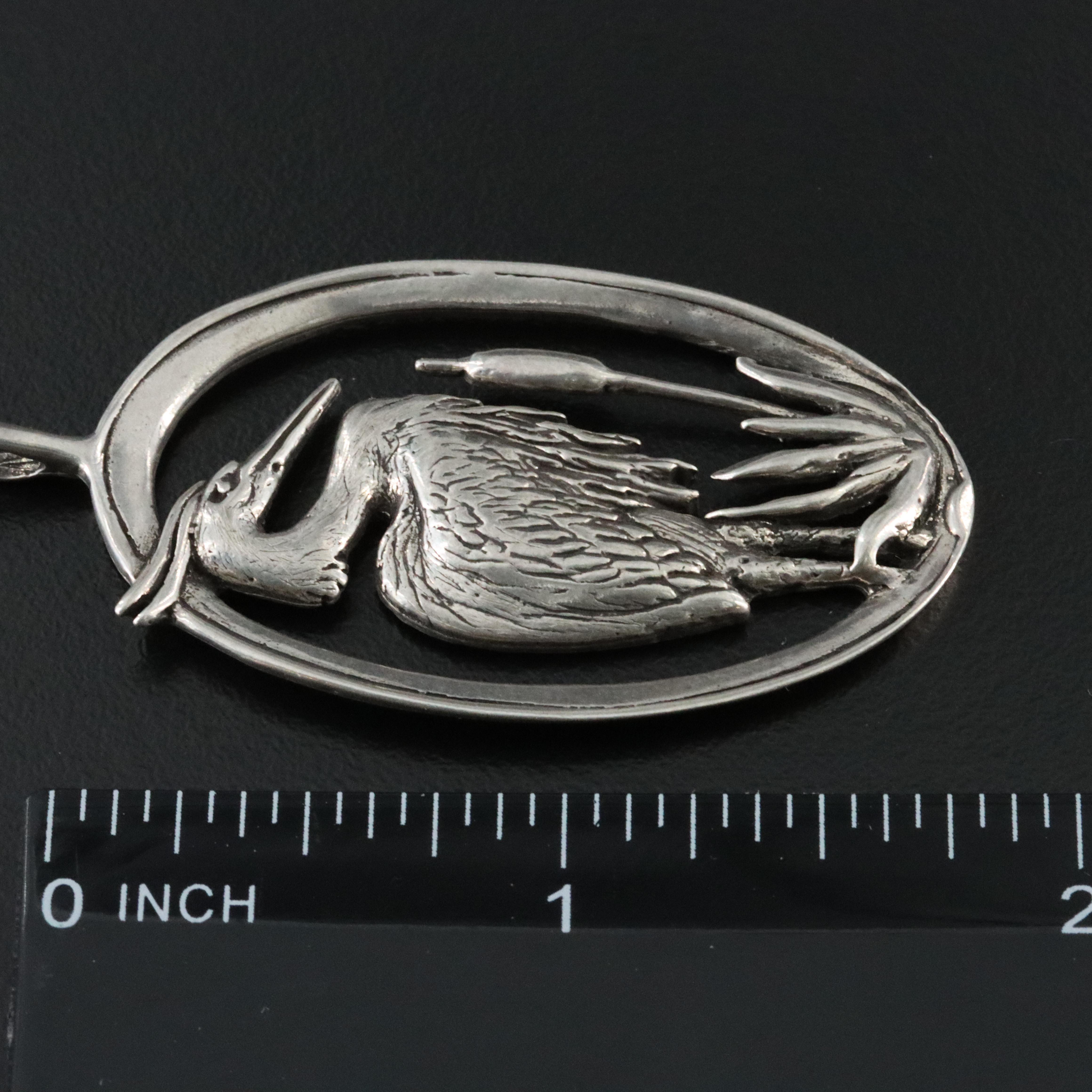 Kabana Sterling Heron Pendant Necklace