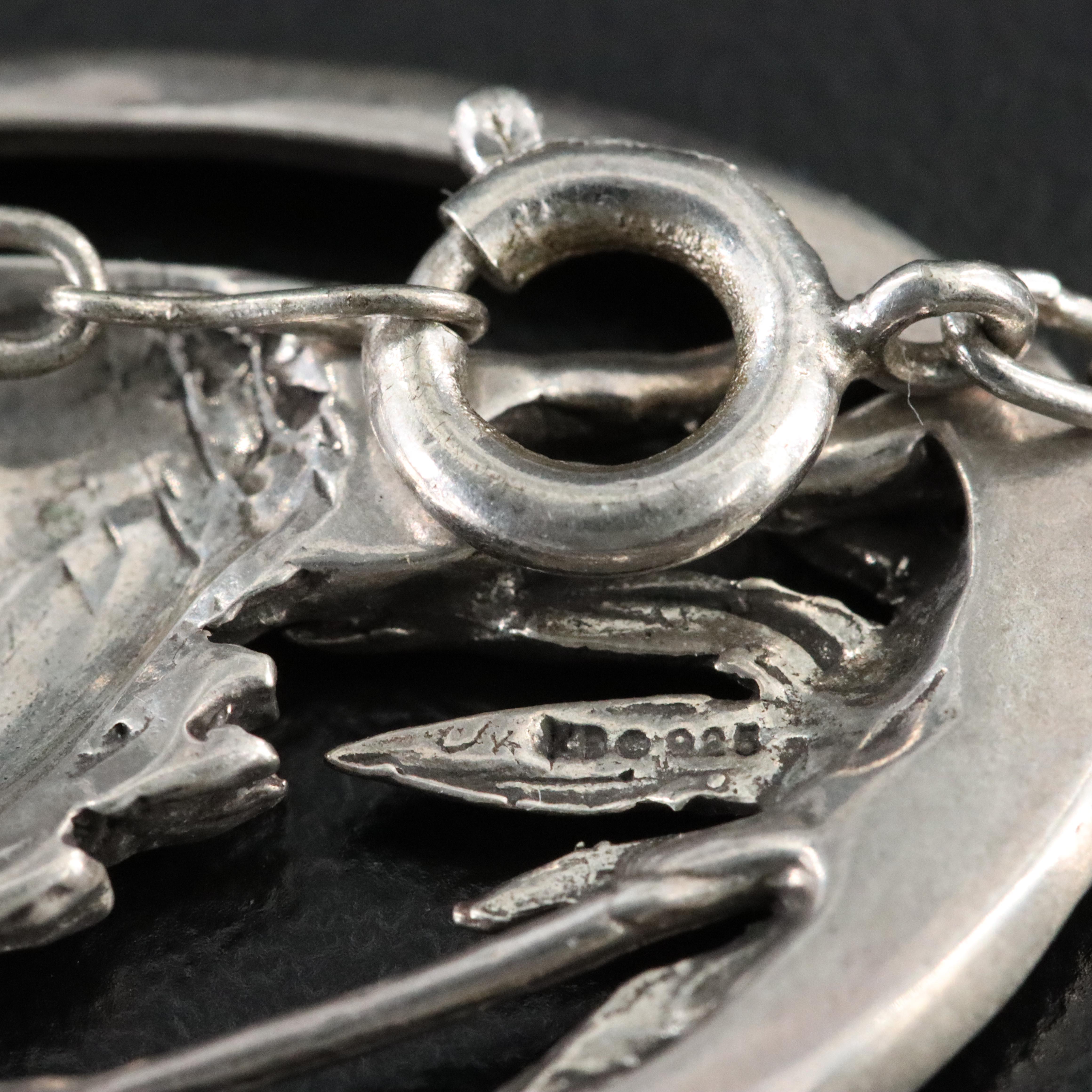 Kabana Sterling Heron Pendant Necklace