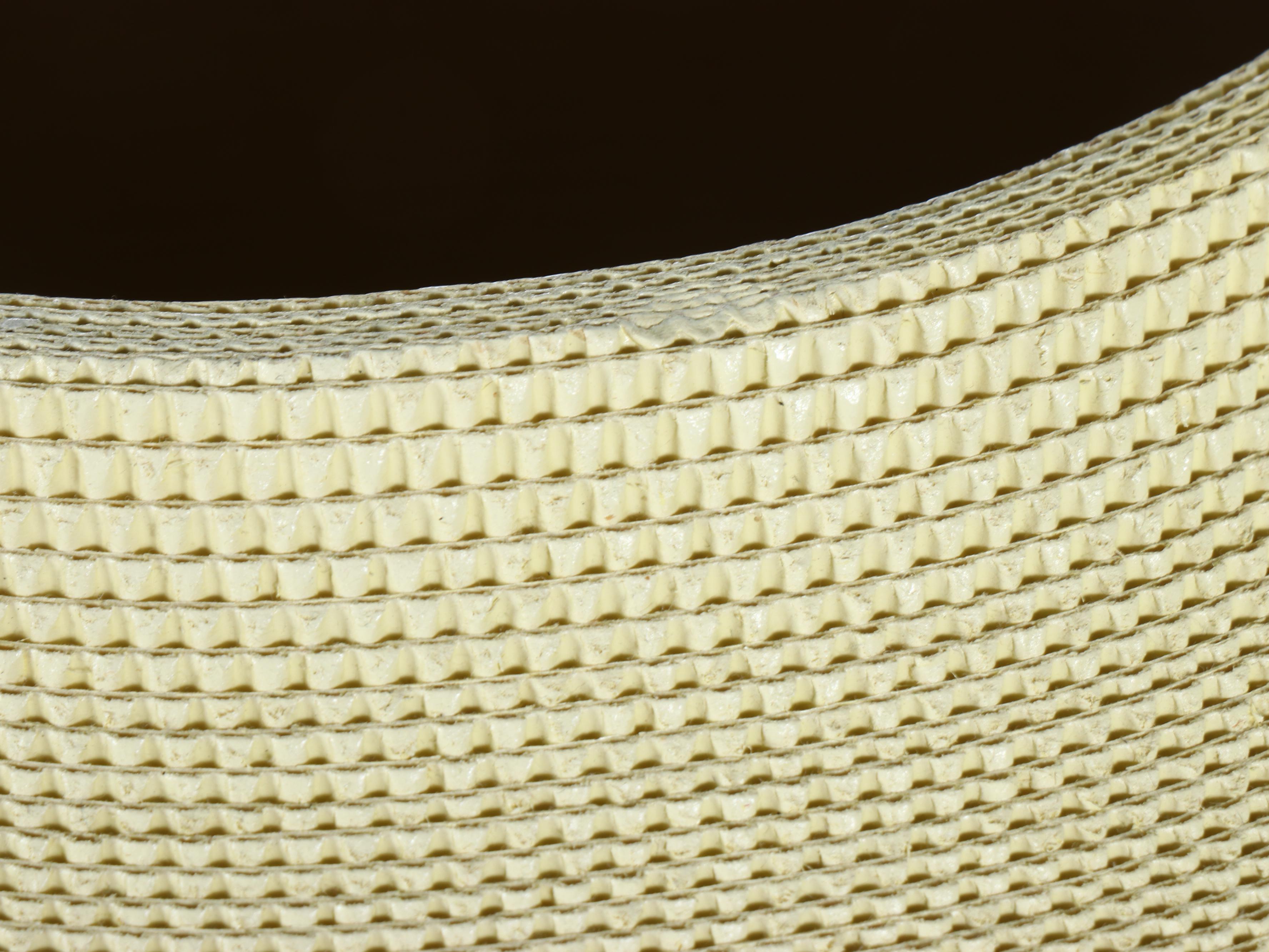 Postmodern Style Textured Vase on Metal Stand, Mid to Late 20th Century