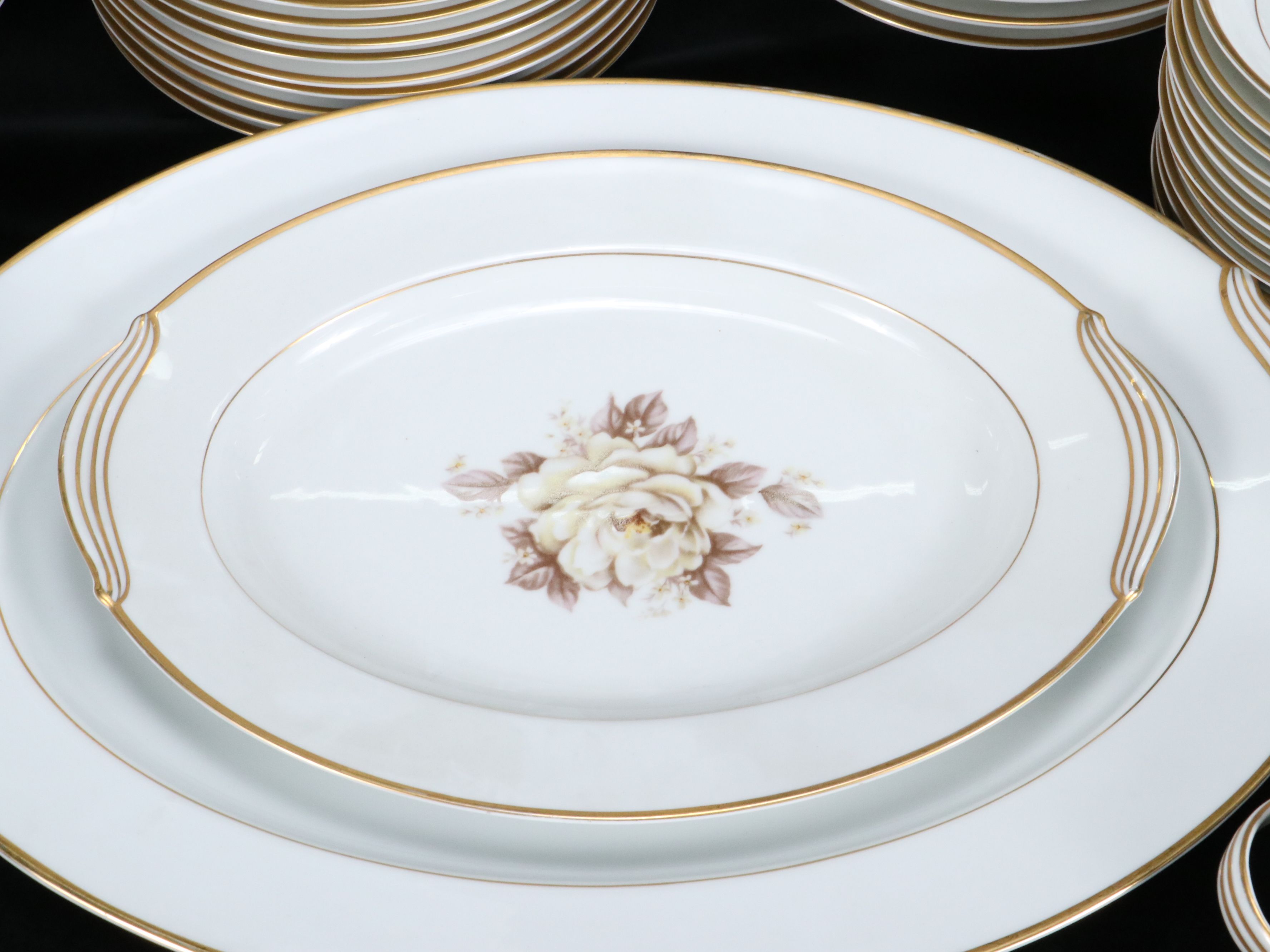 Noritake "Elizabeth" Porcelain Dinnerware and Serving Pieces, 1951–1954