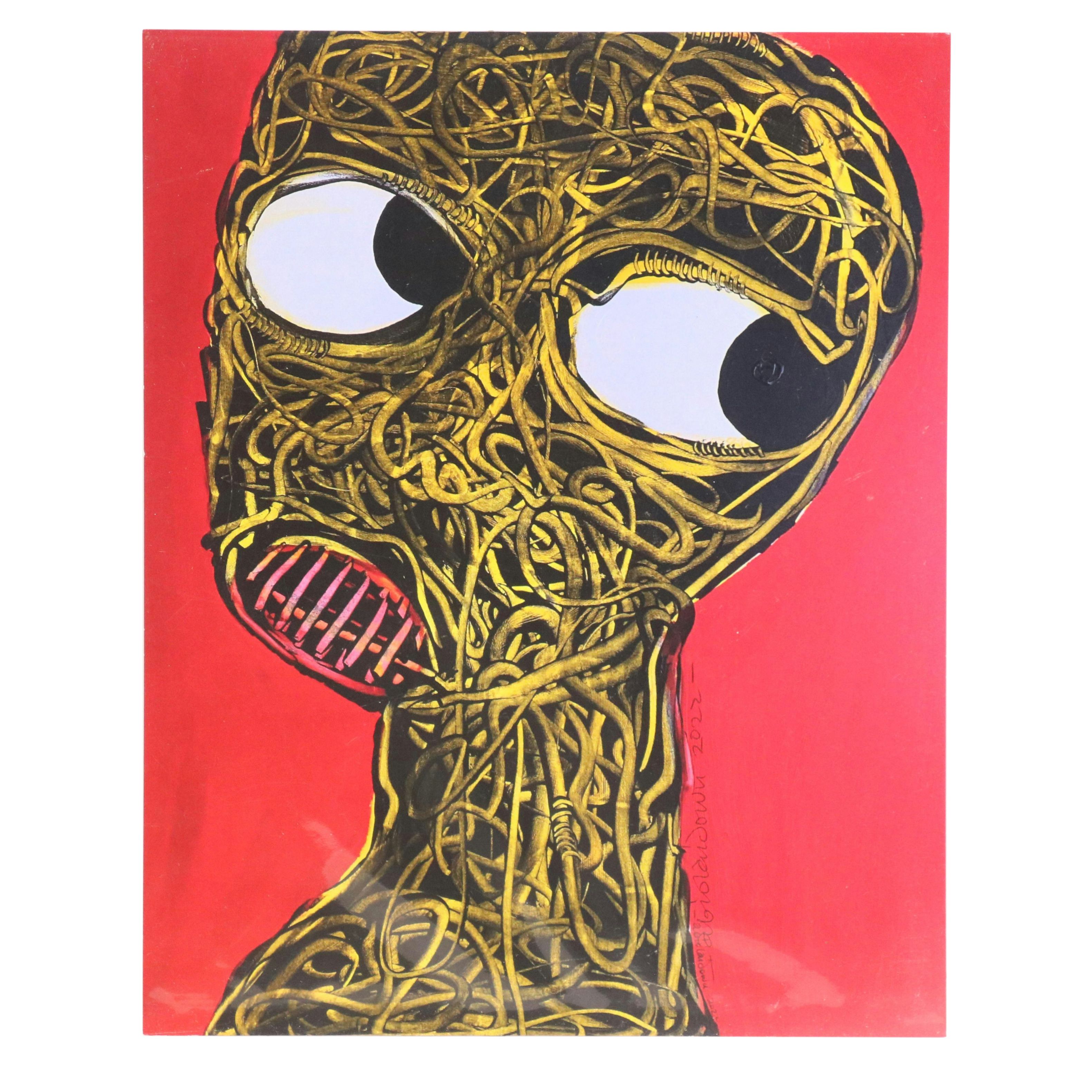 Abiola Idowu West African Style Giclée "Excavation," 2022