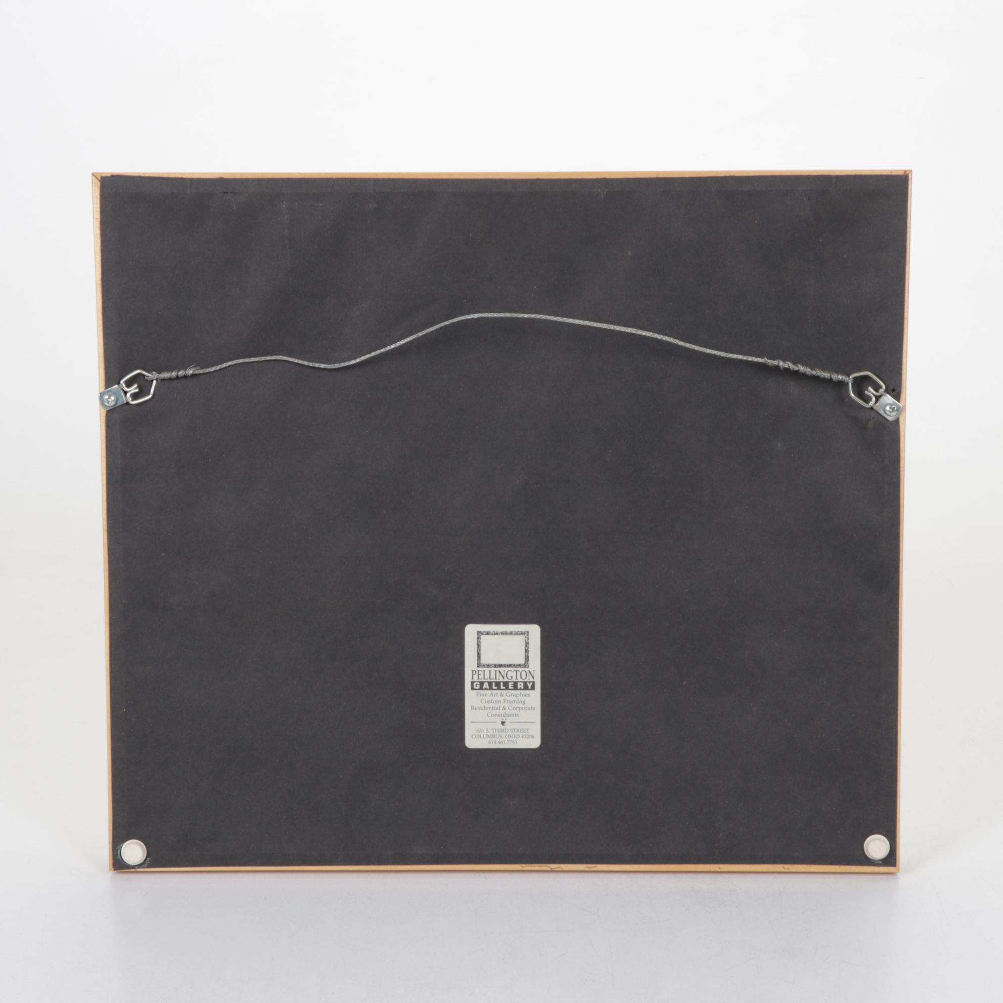 Betty Neubauer Watercolor Painting of Water Lilies Floating in Pond