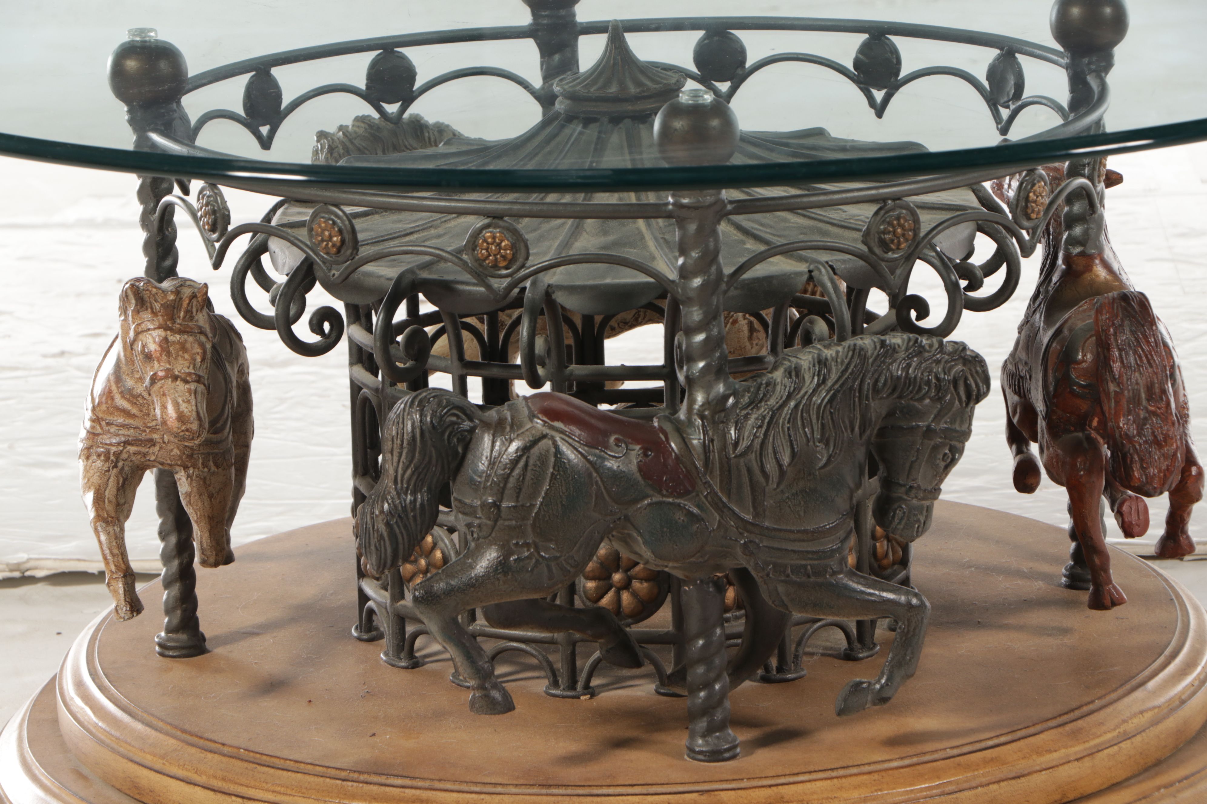Carousel Pedestal Coffee Table