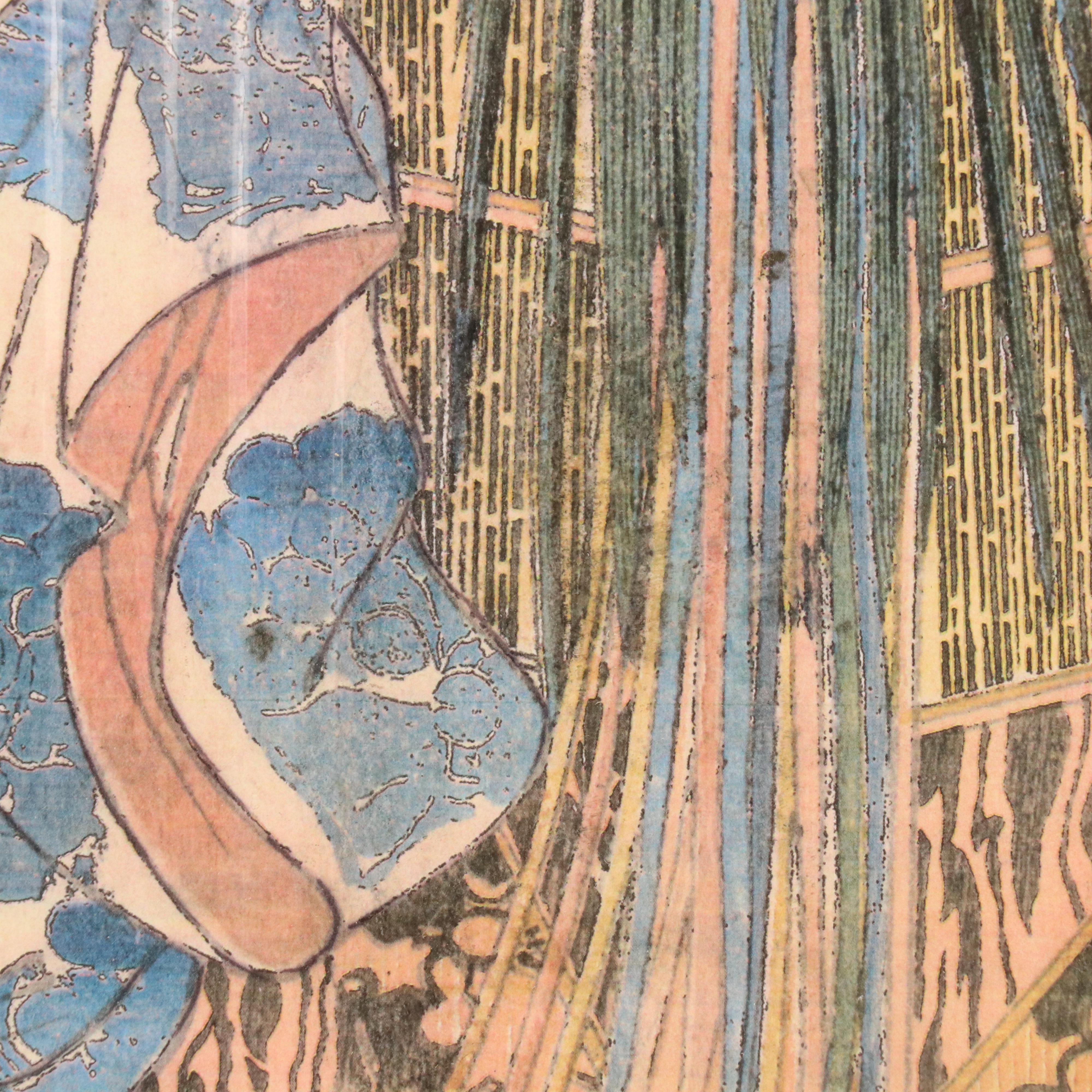 Utagawa Kunisada Japanese Woodblocks Kabuki Theater, 19th Century