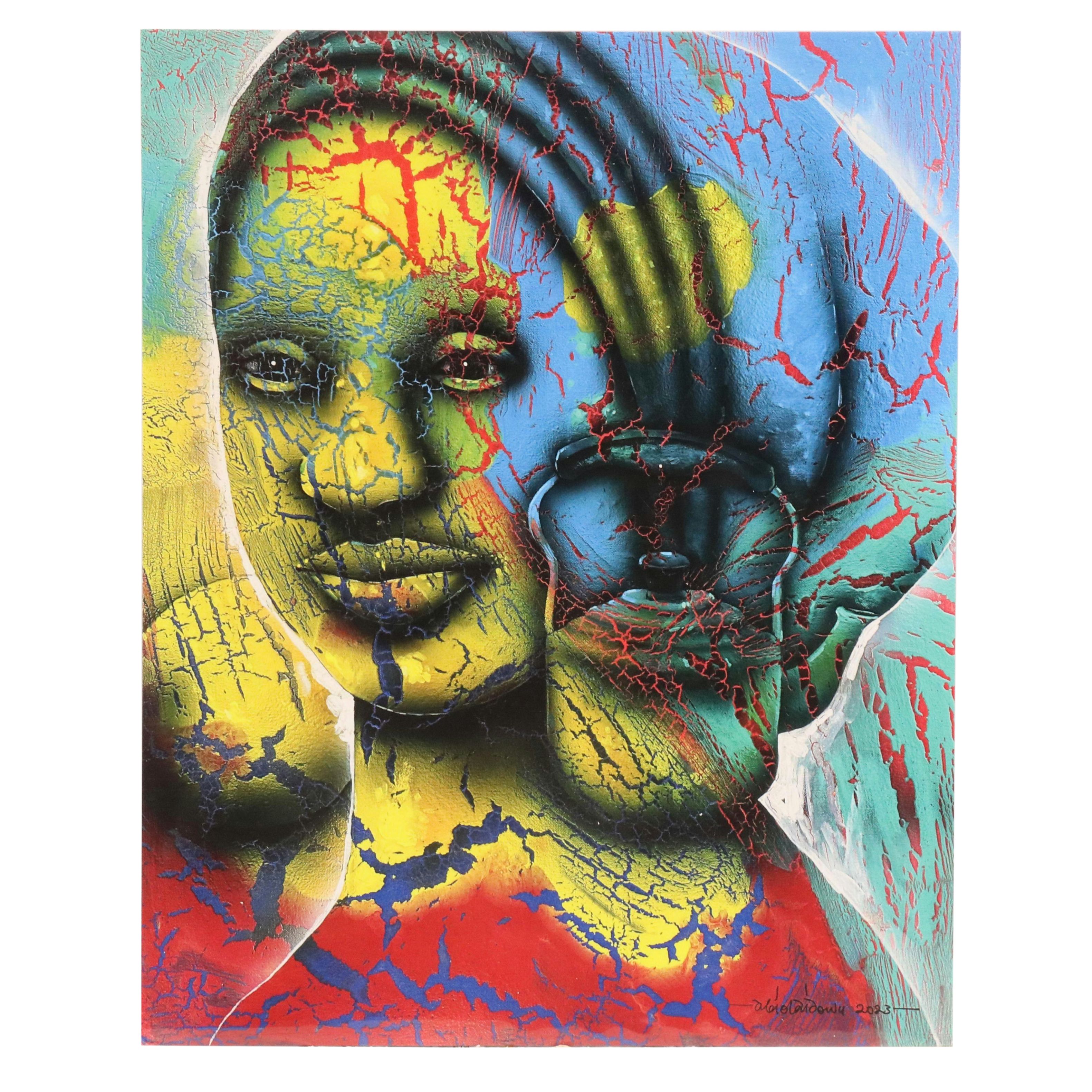Abiola Idowu West African Style Giclée "Genesis," 2023