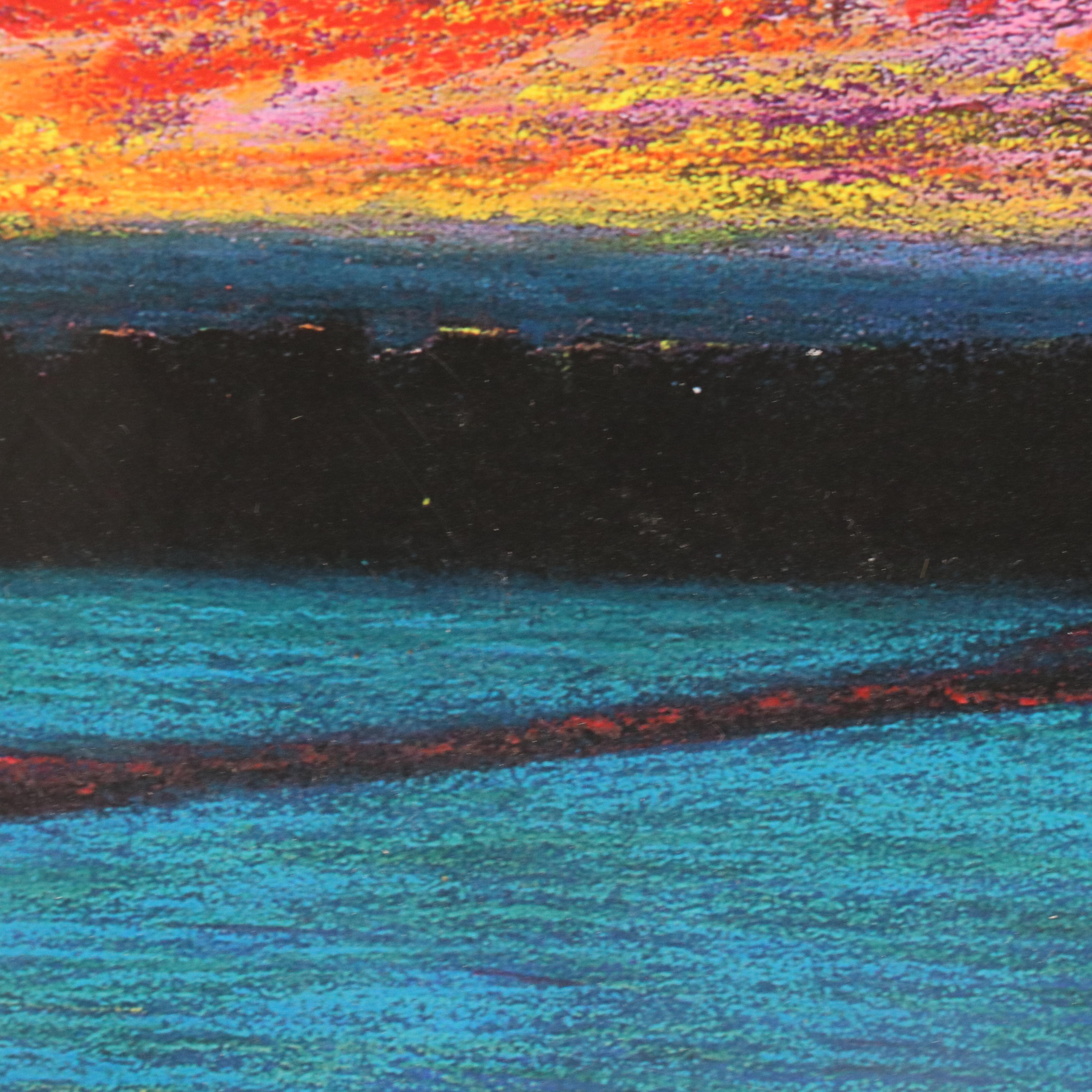 Janet He Giclée "San Francisco" Landscape with Golden Gate Bridge, 21st C.