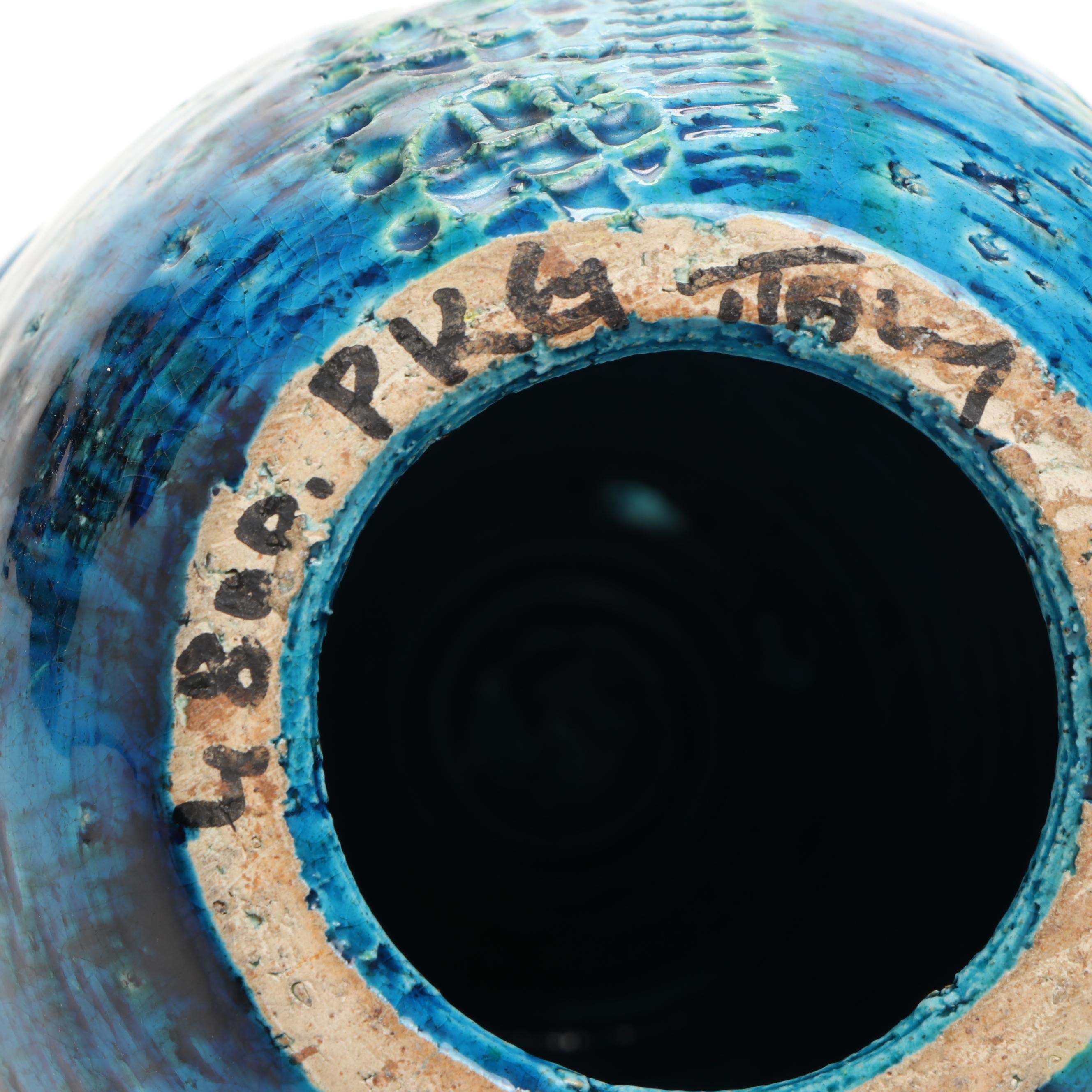 Aldo Londi for Bitossi Italian Blue Art Pottery Penguin, Mid-20th Century