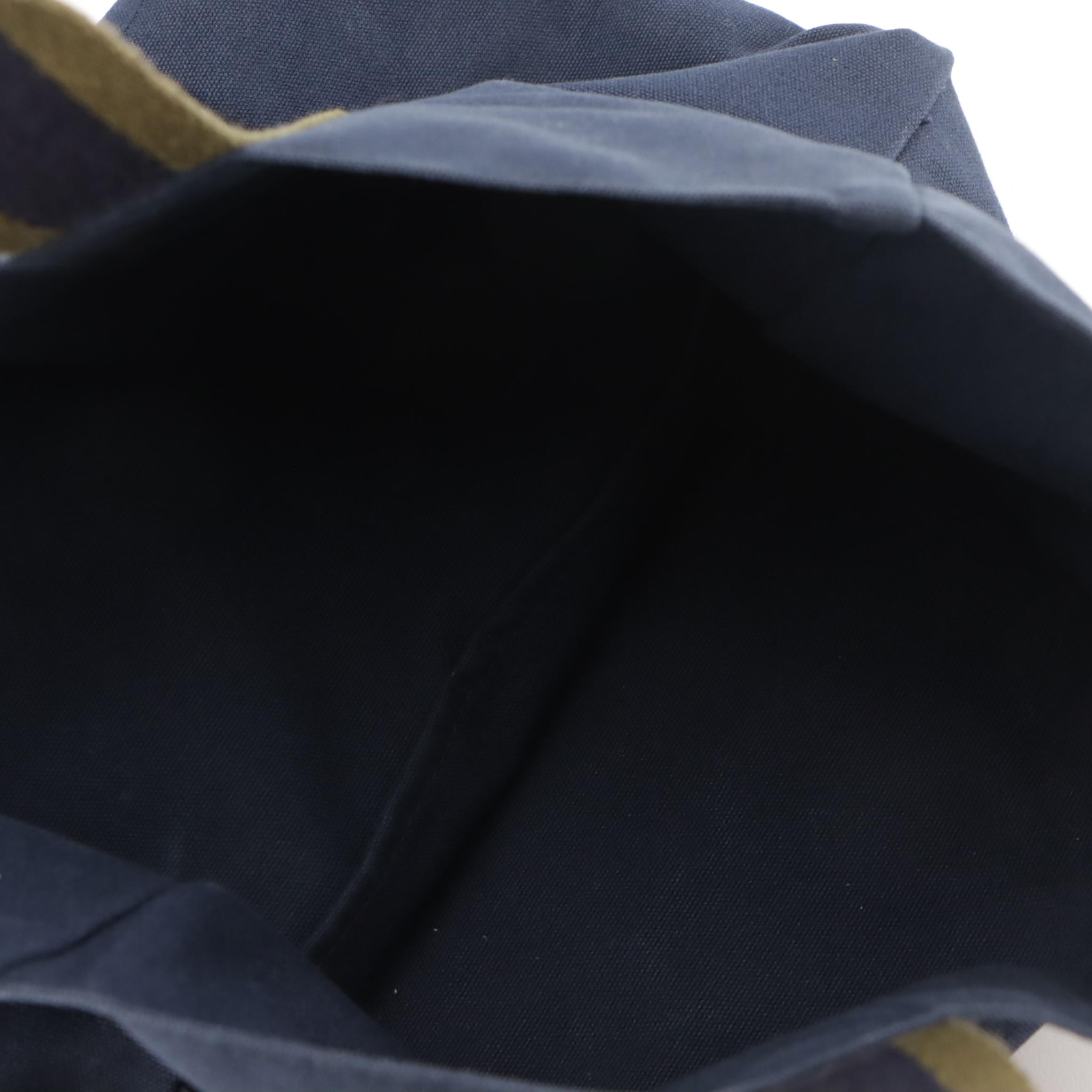 Hermès Cabas Canvas Fourre Tout PM in Navy/Olive Green