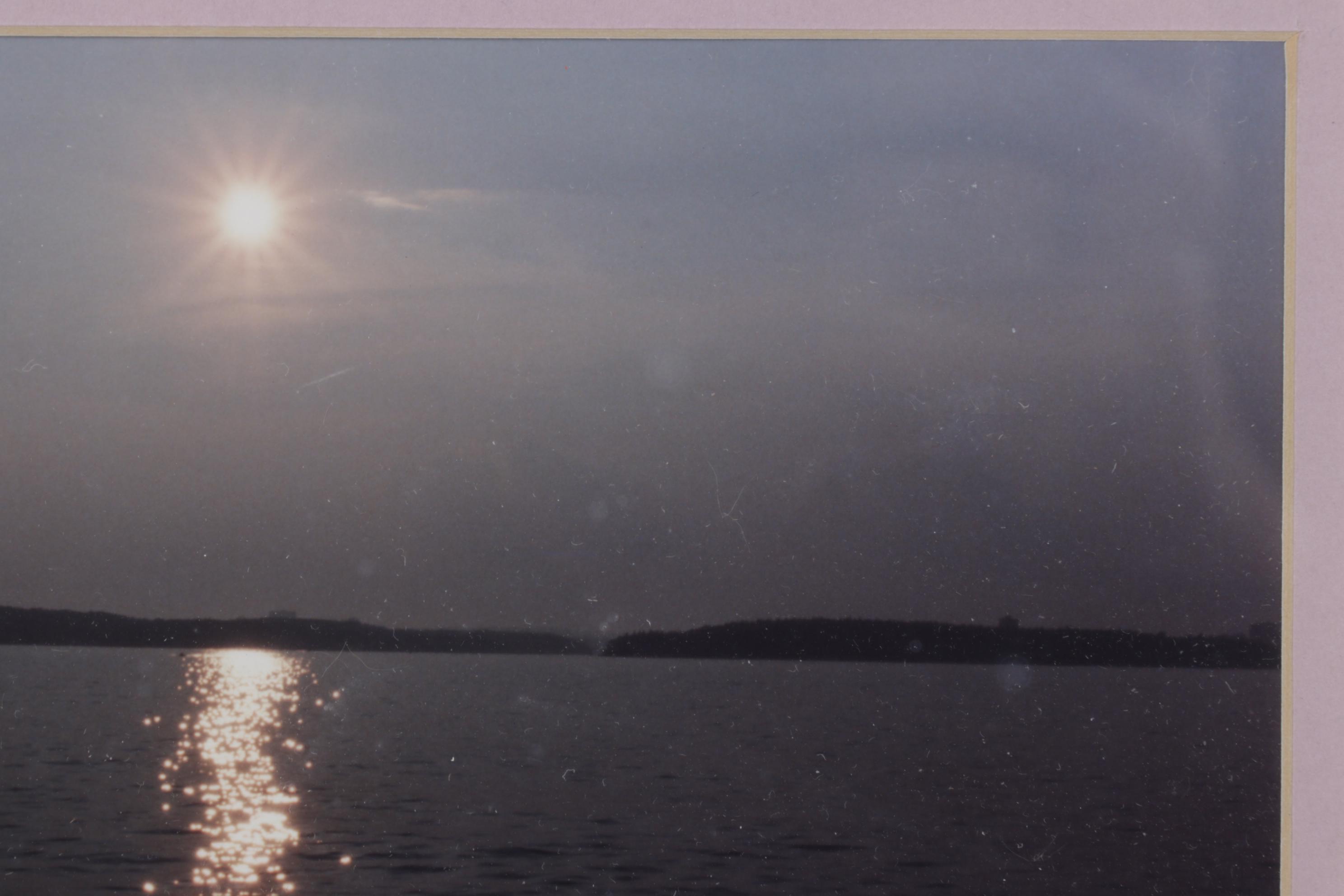 Signed Limited Run Photograph of Evening Sky Over Water, 213/1000