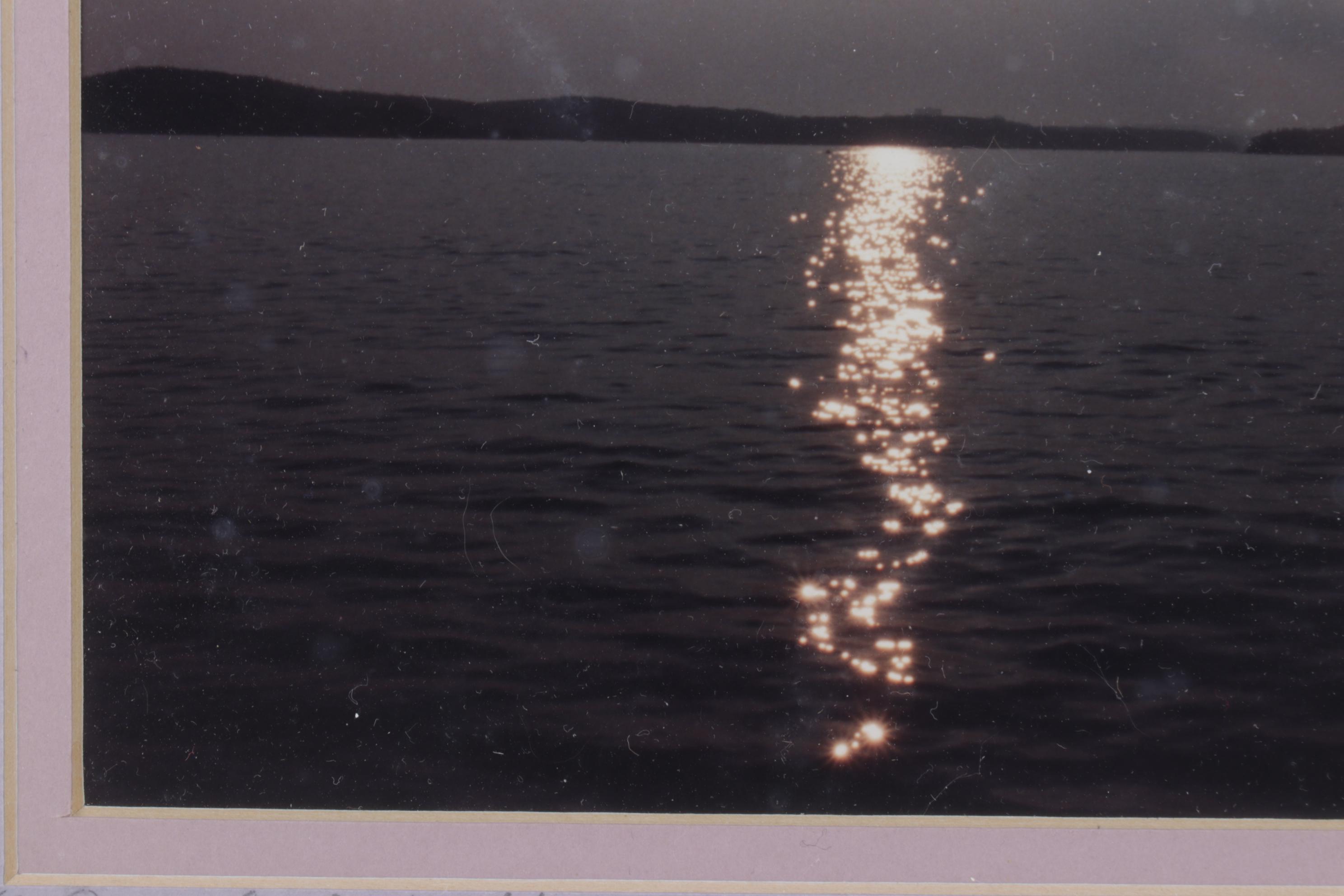 Signed Limited Run Photograph of Evening Sky Over Water, 213/1000